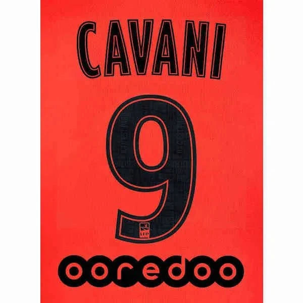 PSG 2019/20 Away Cavani #9  Jersey Name Set 1