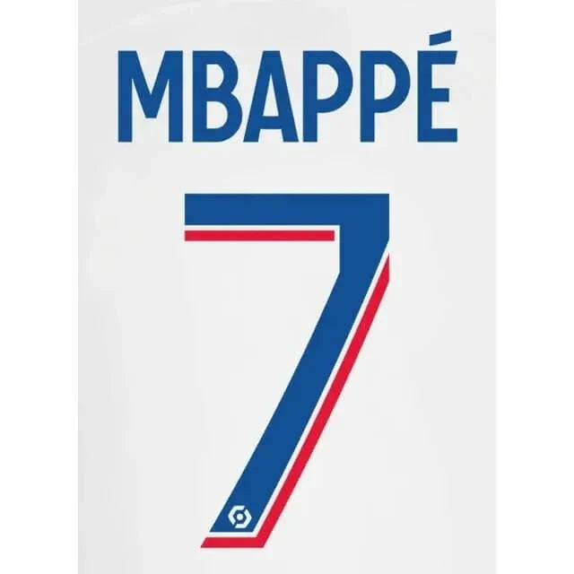 PSG 2022-23 Third Mbappe #10 Jersey Name Set 1