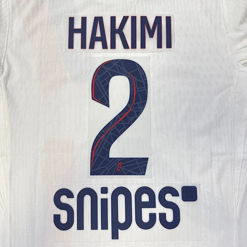 PSG 2024/26 Away HAKIMI #2 Jersey Name Set 1
