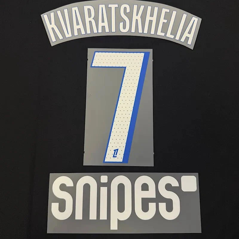 PSG 2025/26 Third KVARATSKHELIA #7 Jersey Name Set 1