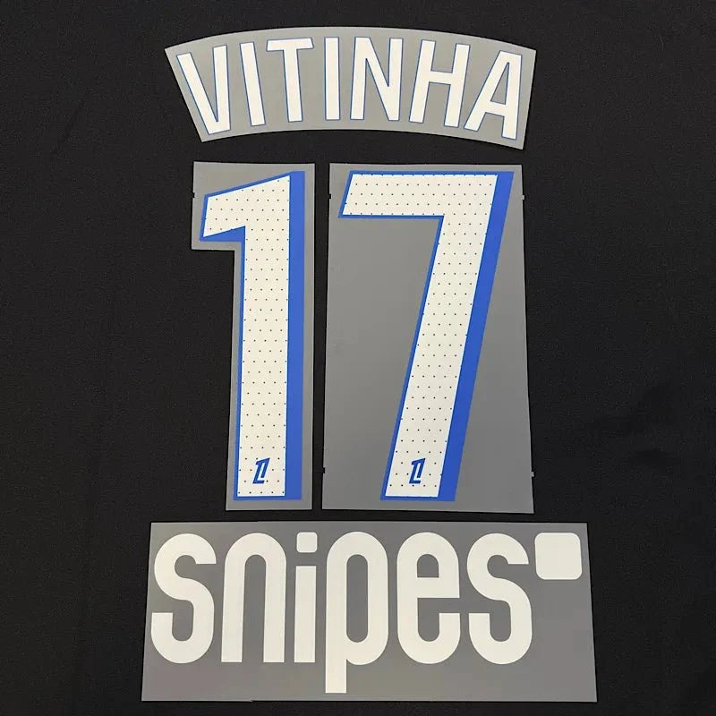 PSG 2025/26 Third VITINHA #17 Jersey Name Set 1