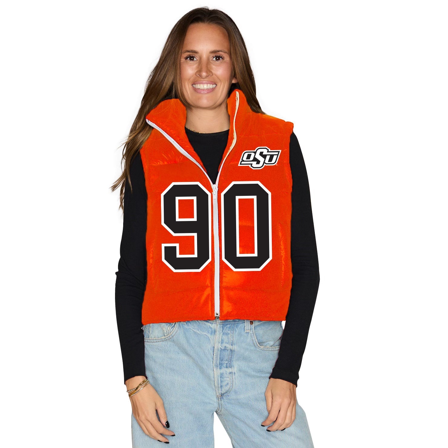 Oklahoma State Puffer Vest | lojobands 1