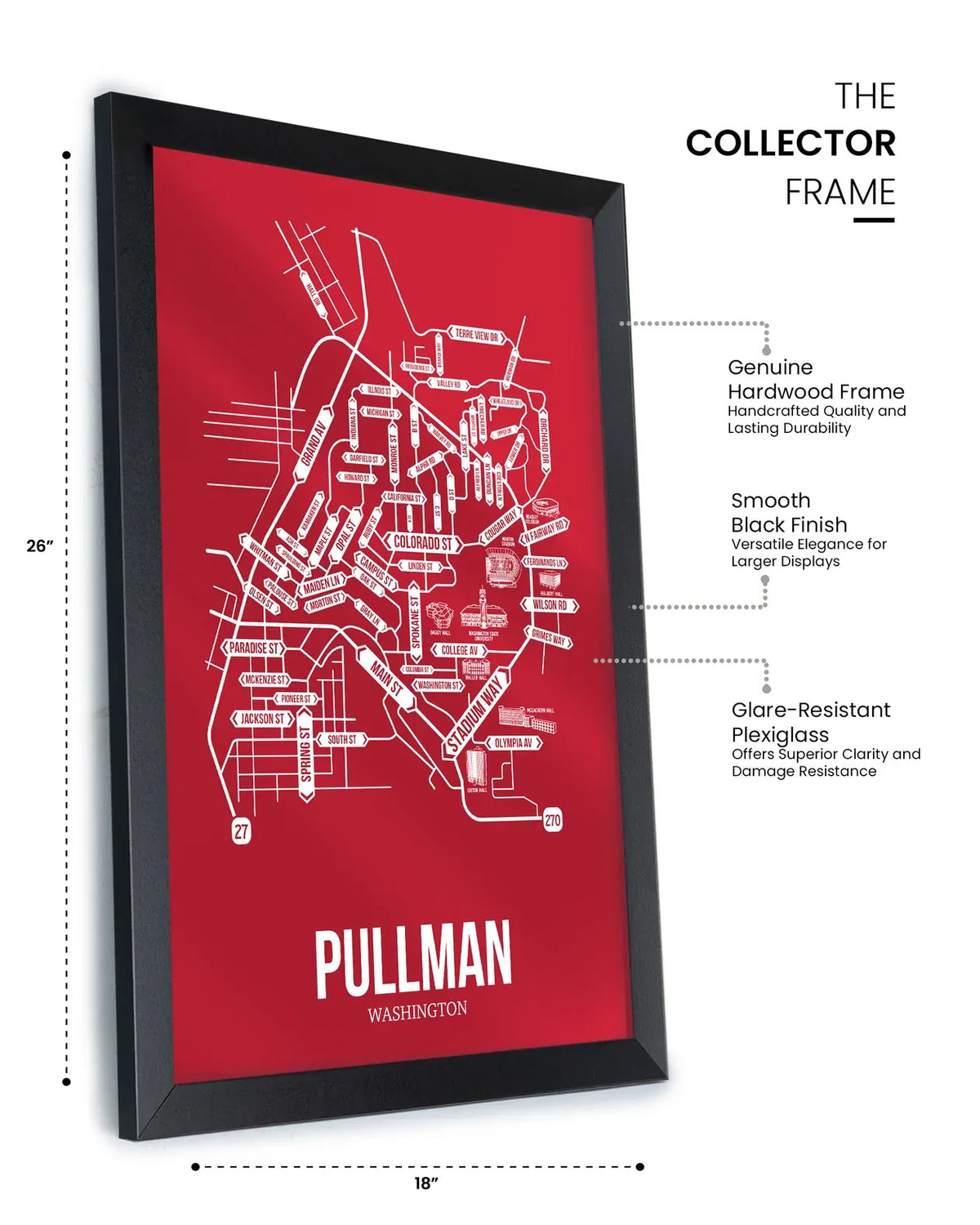 Pullman, Washington street map 12