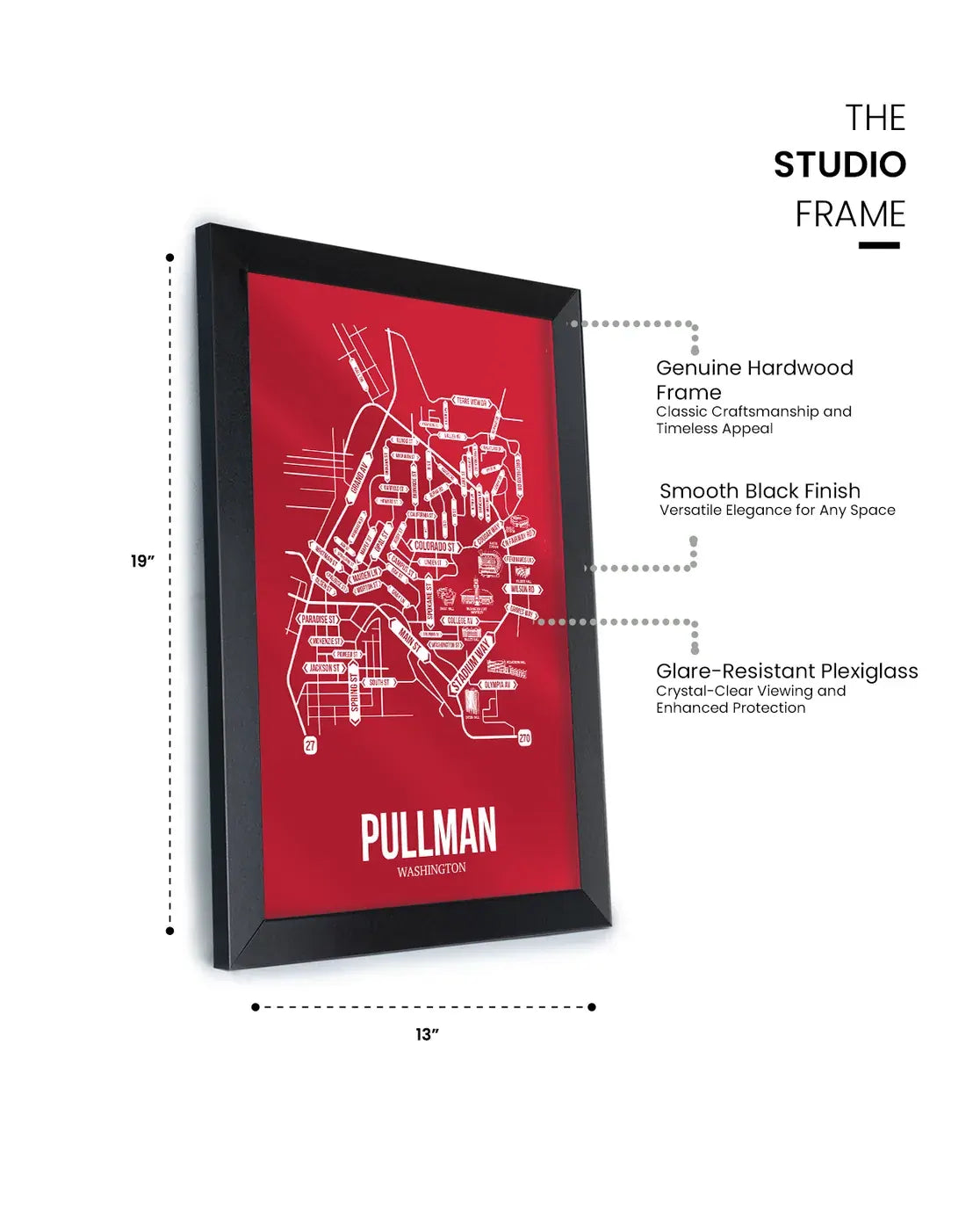 Pullman, Washington street map 11