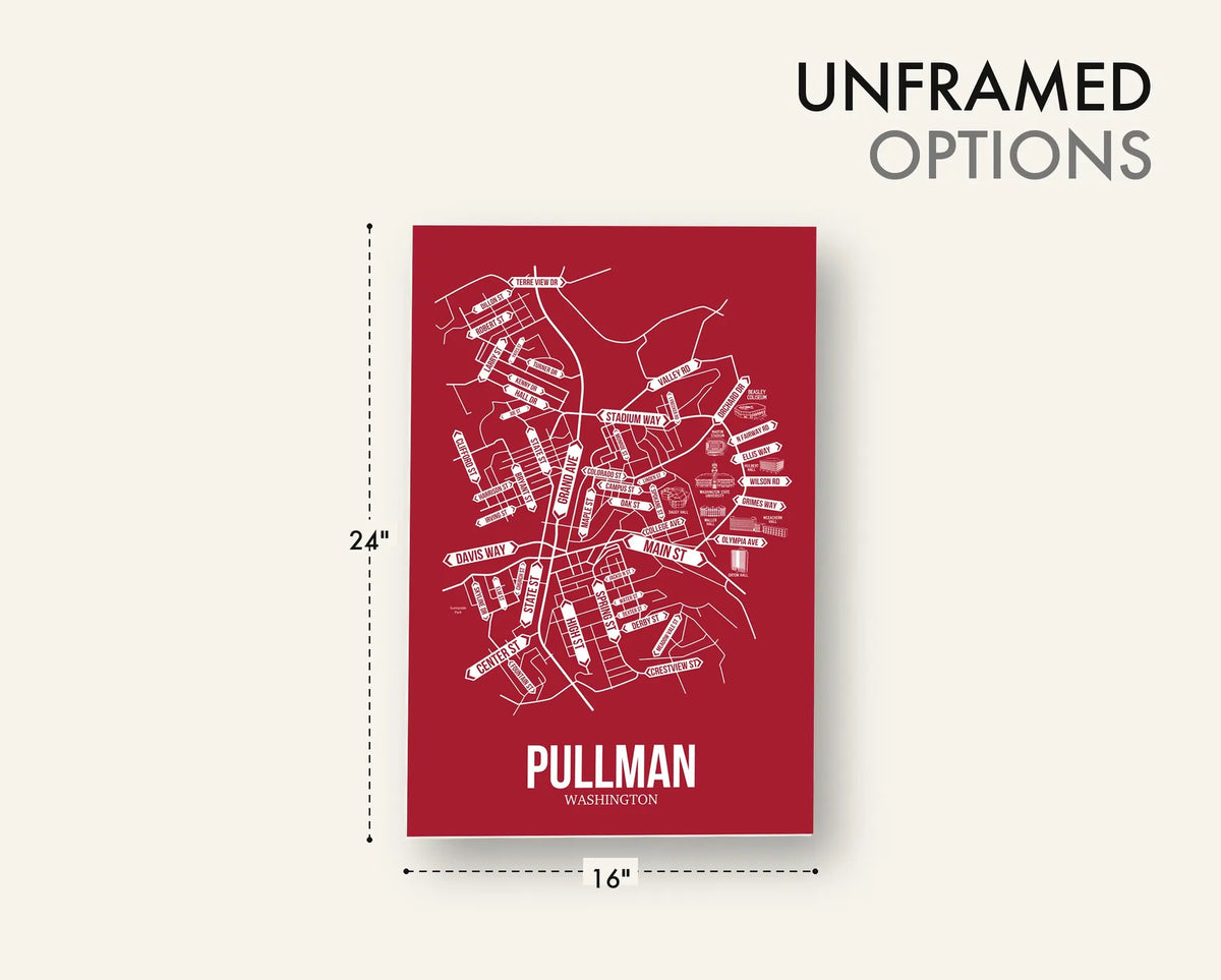 Pullman, Washington street map 18