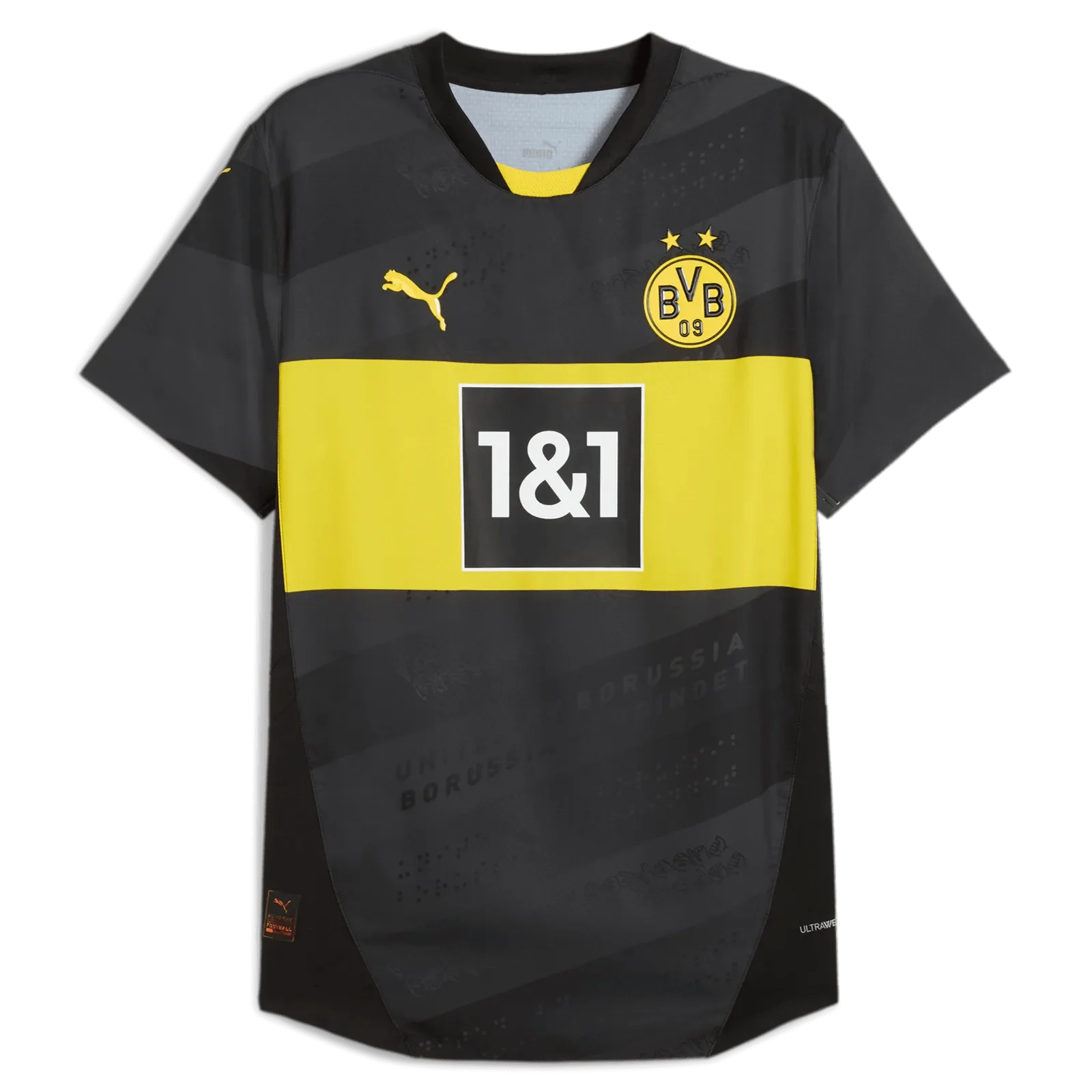 Puma 2024-25 Borussia Dortmund Men's Authentic Away Jersey 1