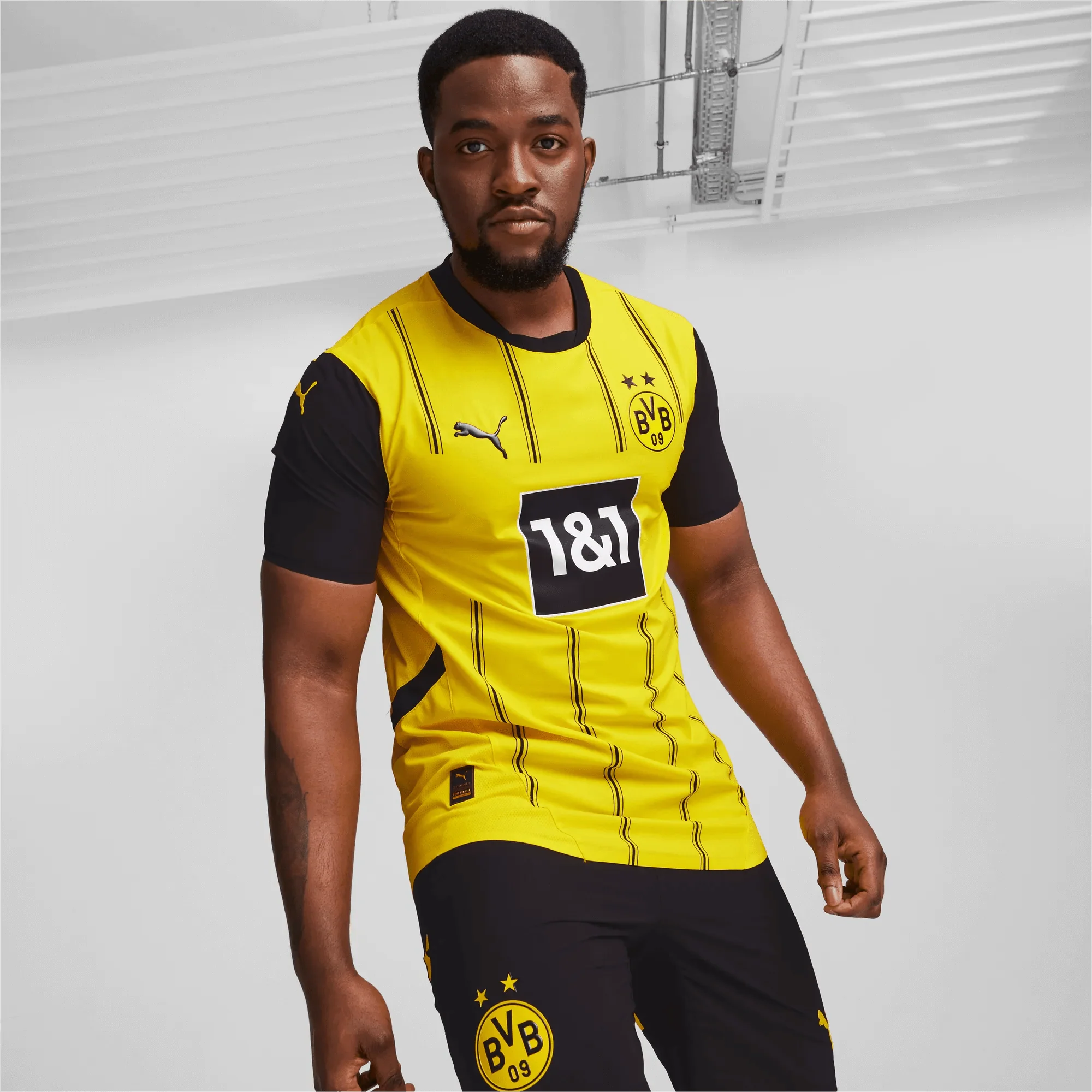 Puma 2024-25 Borussia Dortmund Men's Authentic Home Jersey 3