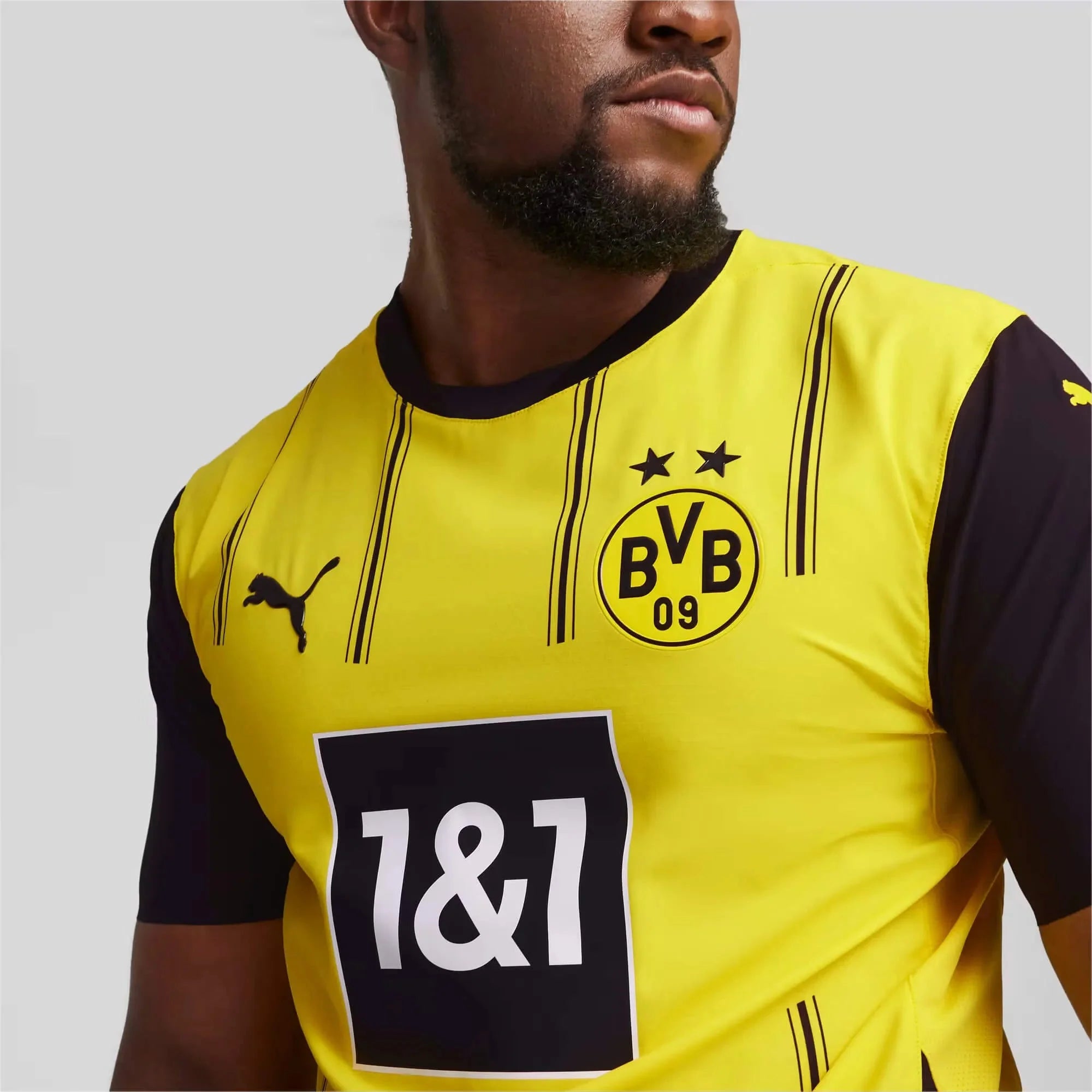 Puma 2024-25 Borussia Dortmund Men's Authentic Home Jersey 4