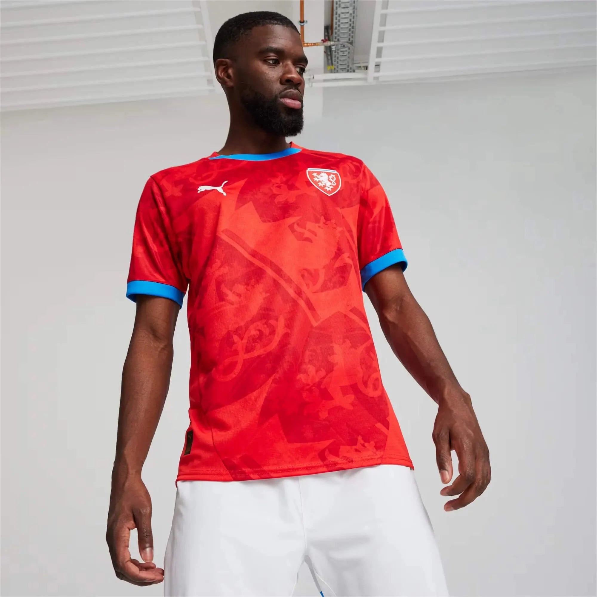 Puma 2024-25 Czech Republic Men's Stadium Home Jersey 2