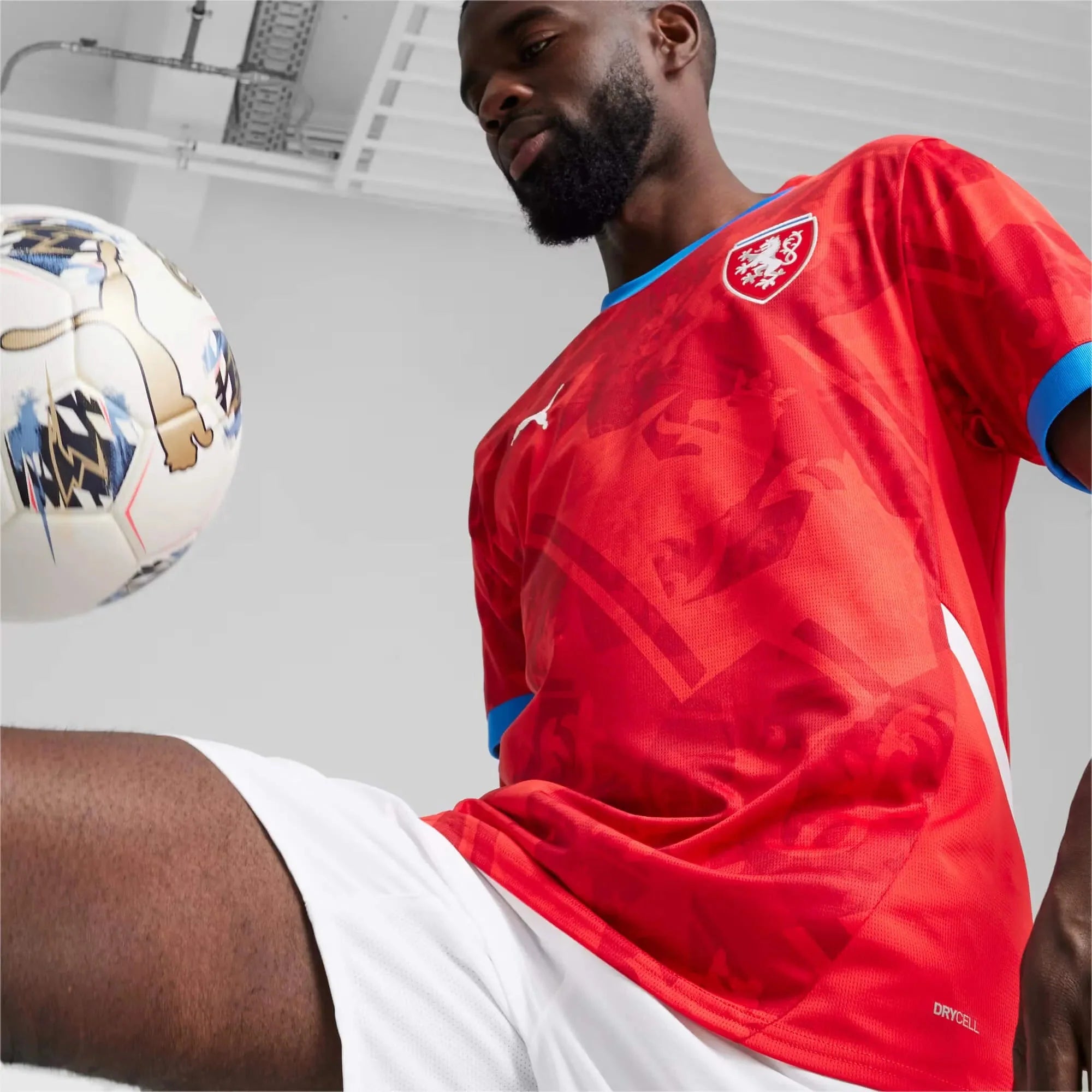 Puma 2024-25 Czech Republic Men's Stadium Home Jersey 4