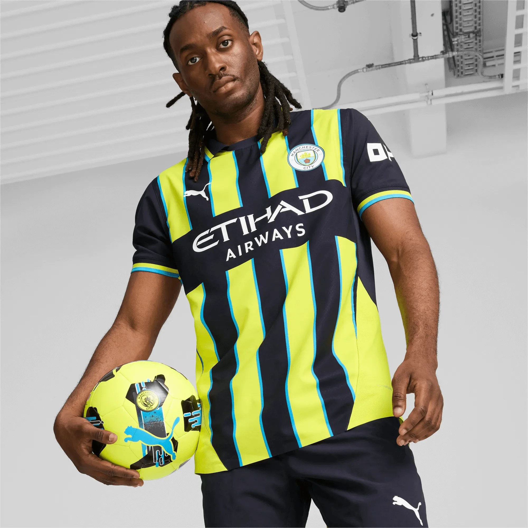 Puma 2024-25 Manchester City Men's Authentic Away Jersey 3