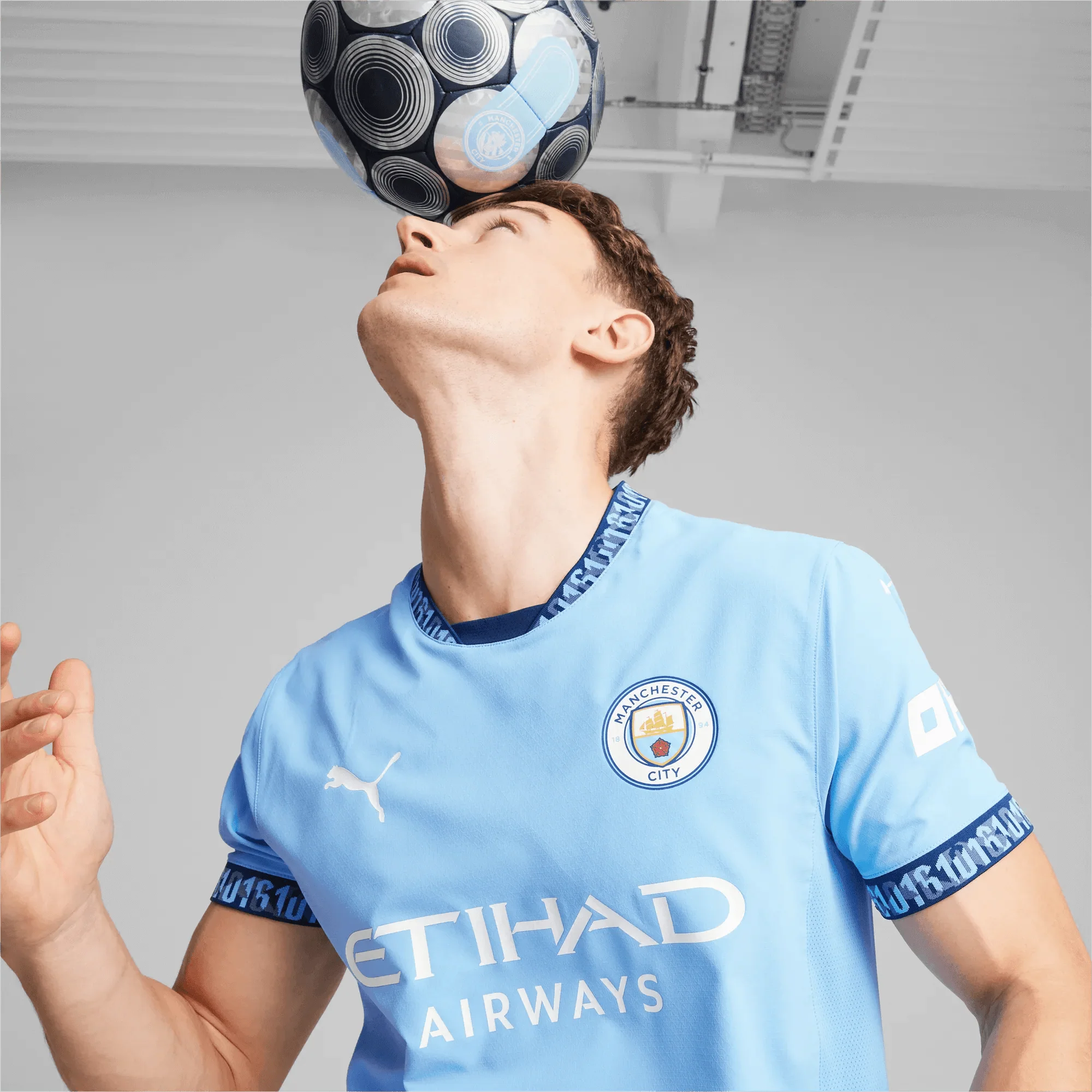Puma 2024-25 Manchester City Men's Authentic Home Jersey 4