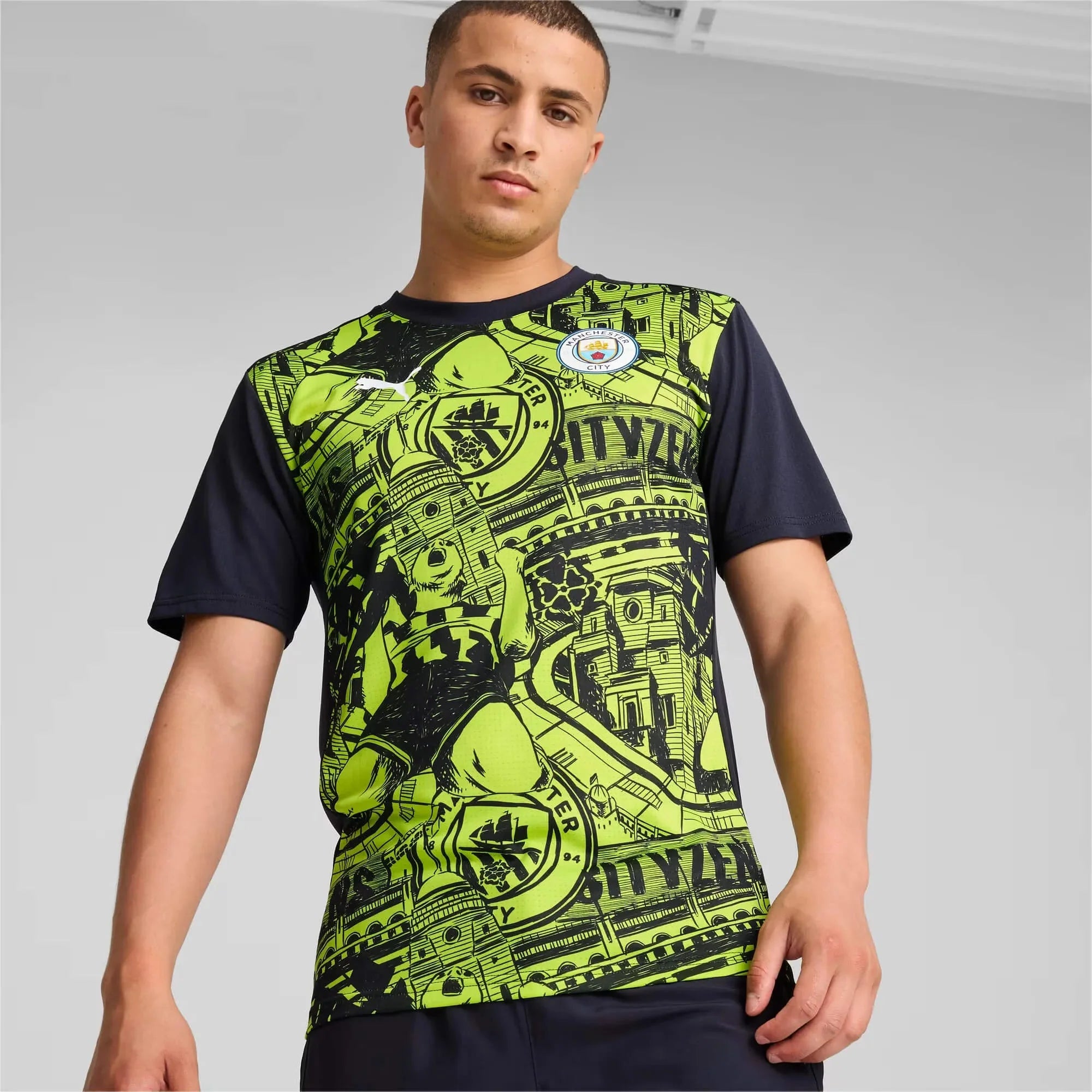Puma 2024-25 Manchester City Men's Pre-Match Jersey 3