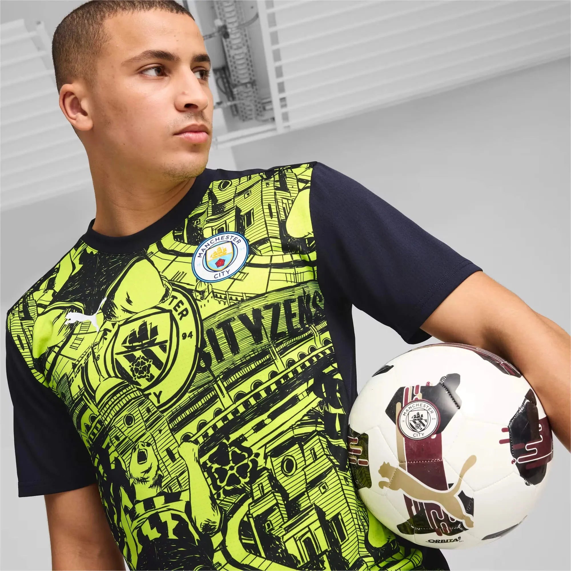 Puma 2024-25 Manchester City Men's Pre-Match Jersey 5
