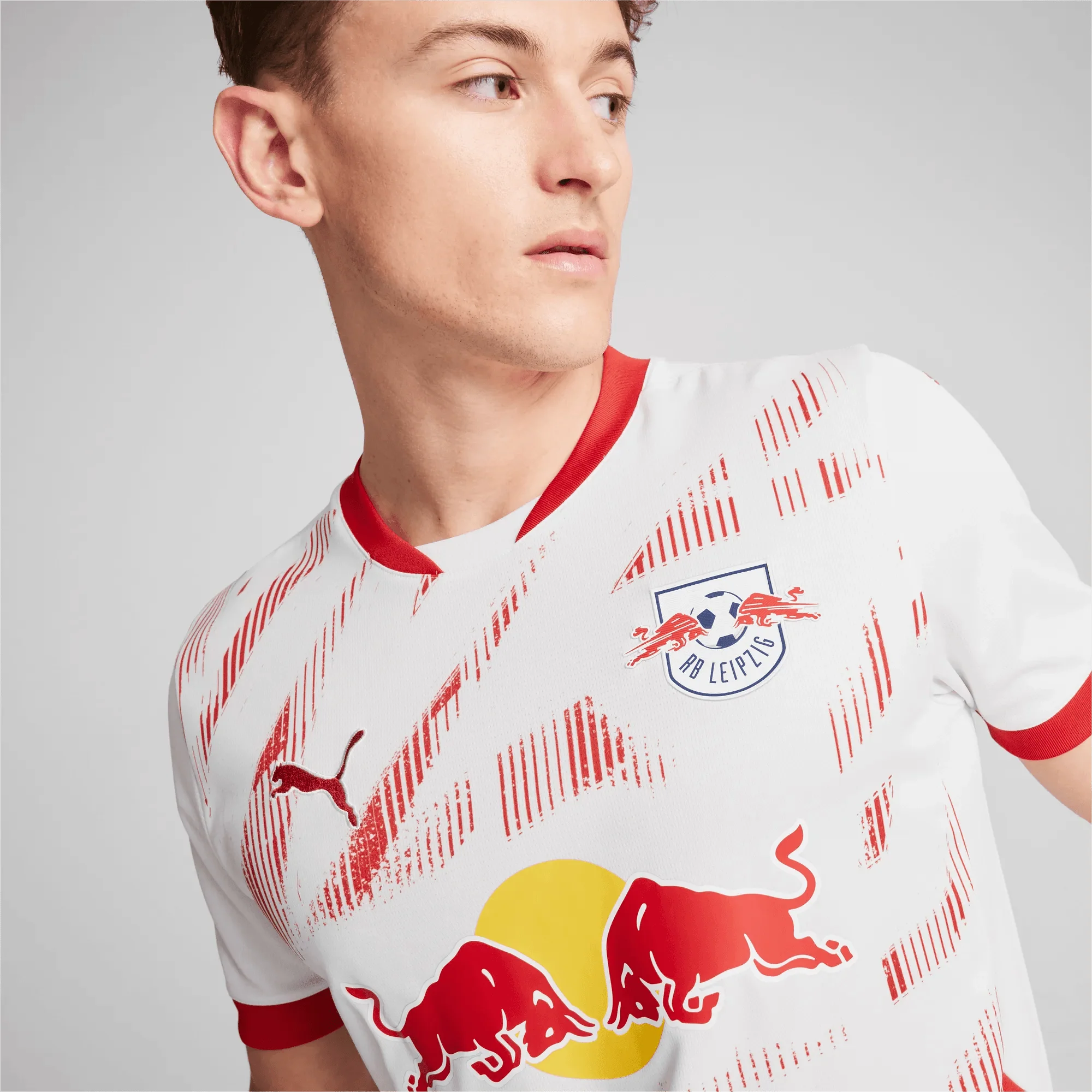 Puma 2024-25 Red Bulls Leipzig Men's Stadium Home Jersey 2