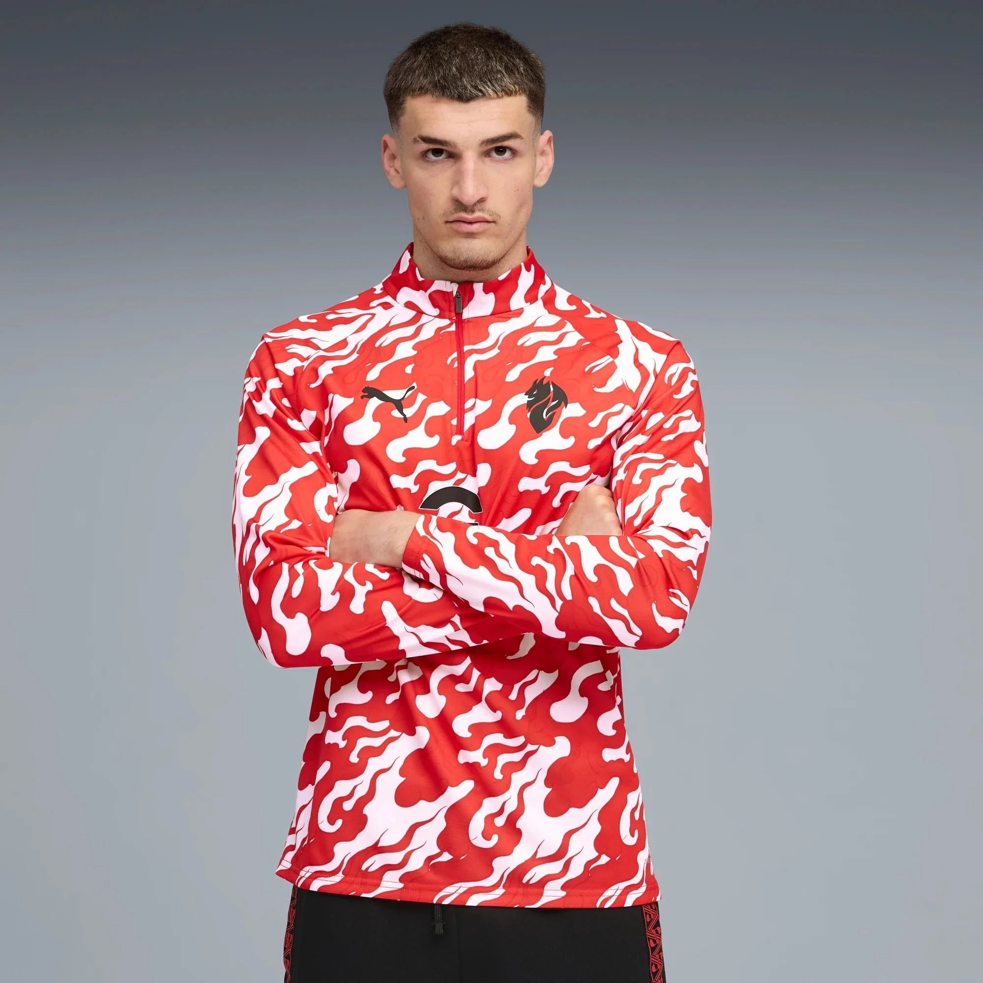 Puma 2025-26 AC Milan Men's 1/4 Zip Training Top 3