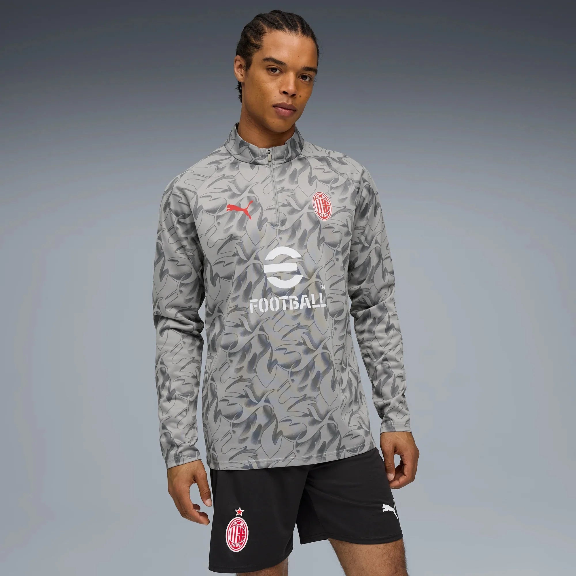 Puma 2025-26 AC Milan Men's 1/4 Zip Training Top 3