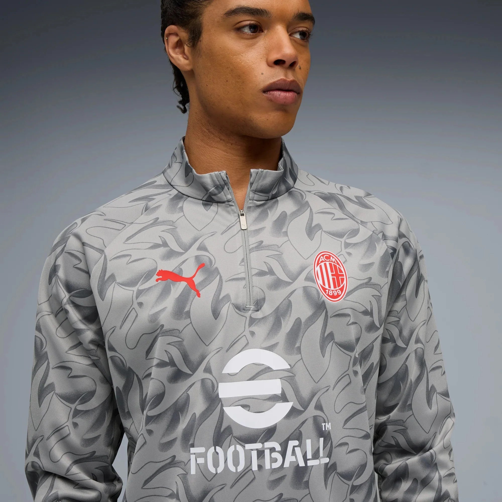 Puma 2025-26 AC Milan Men's 1/4 Zip Training Top 5
