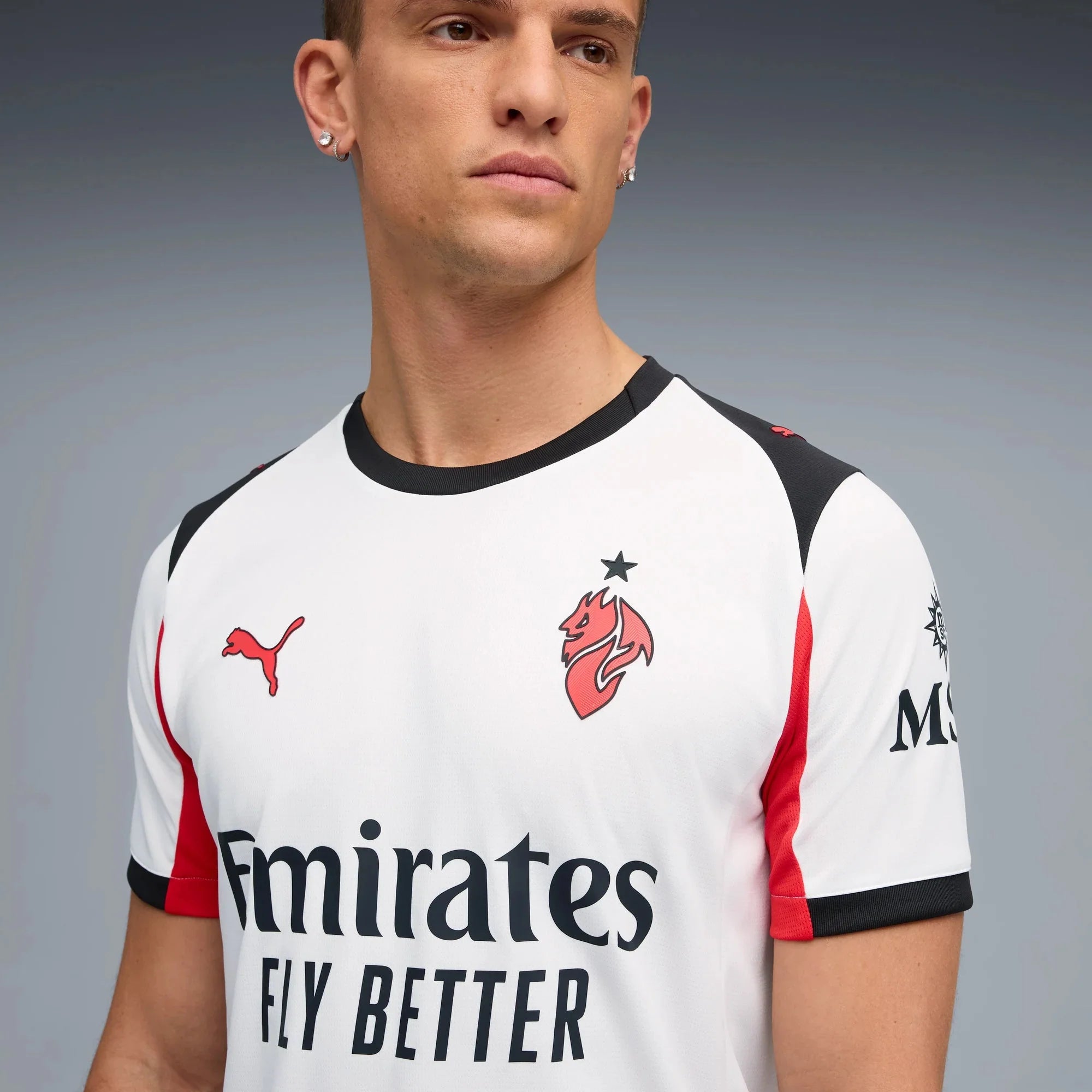 Puma 2025-26 AC Milan Men's Stadium Away Soccer Jersey 5