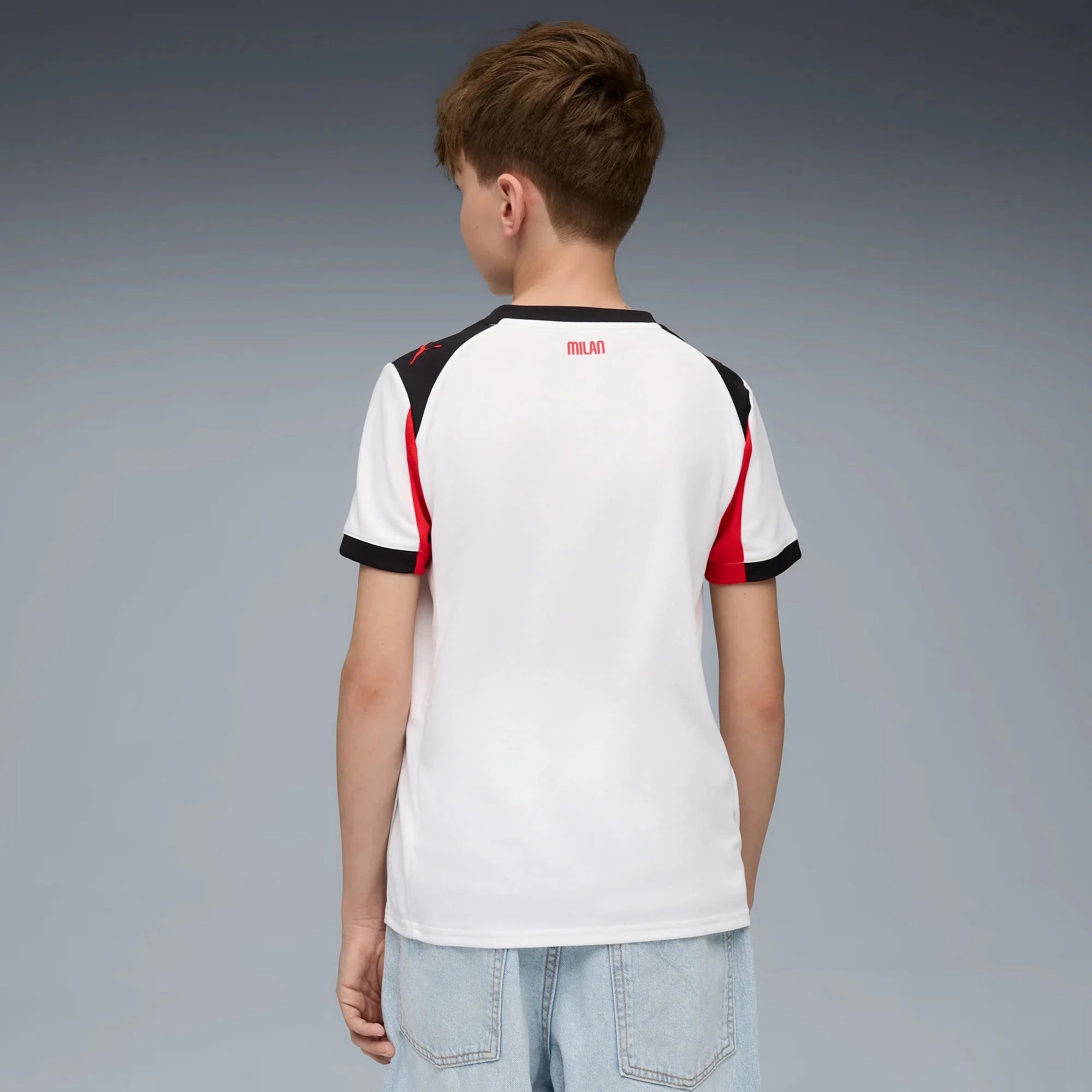 Puma 2025-26 AC Milan Youth Stadium Away Soccer Jersey 4