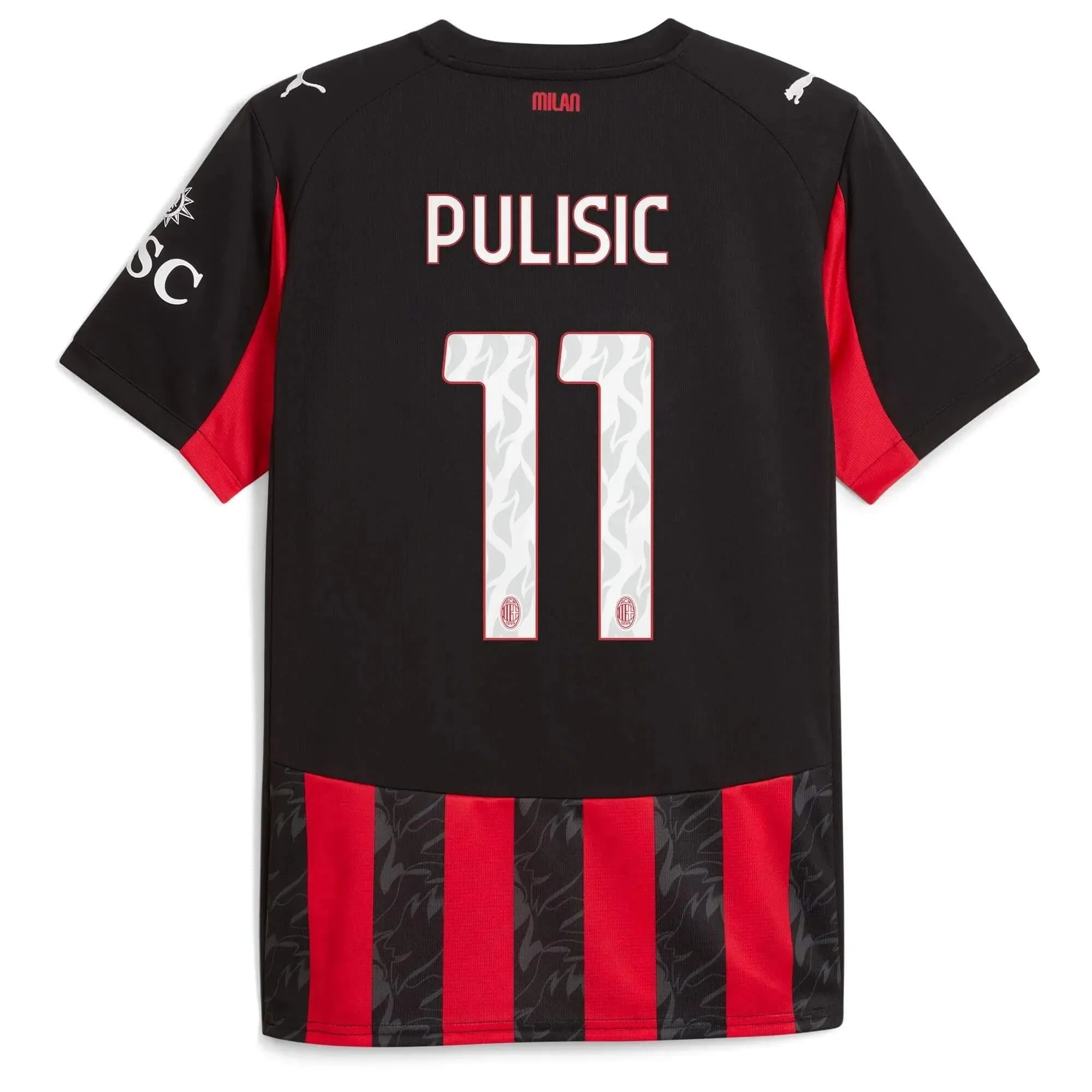 Puma 2025-26 AC Milan Women's Stadium Home Soccer Jersey 8