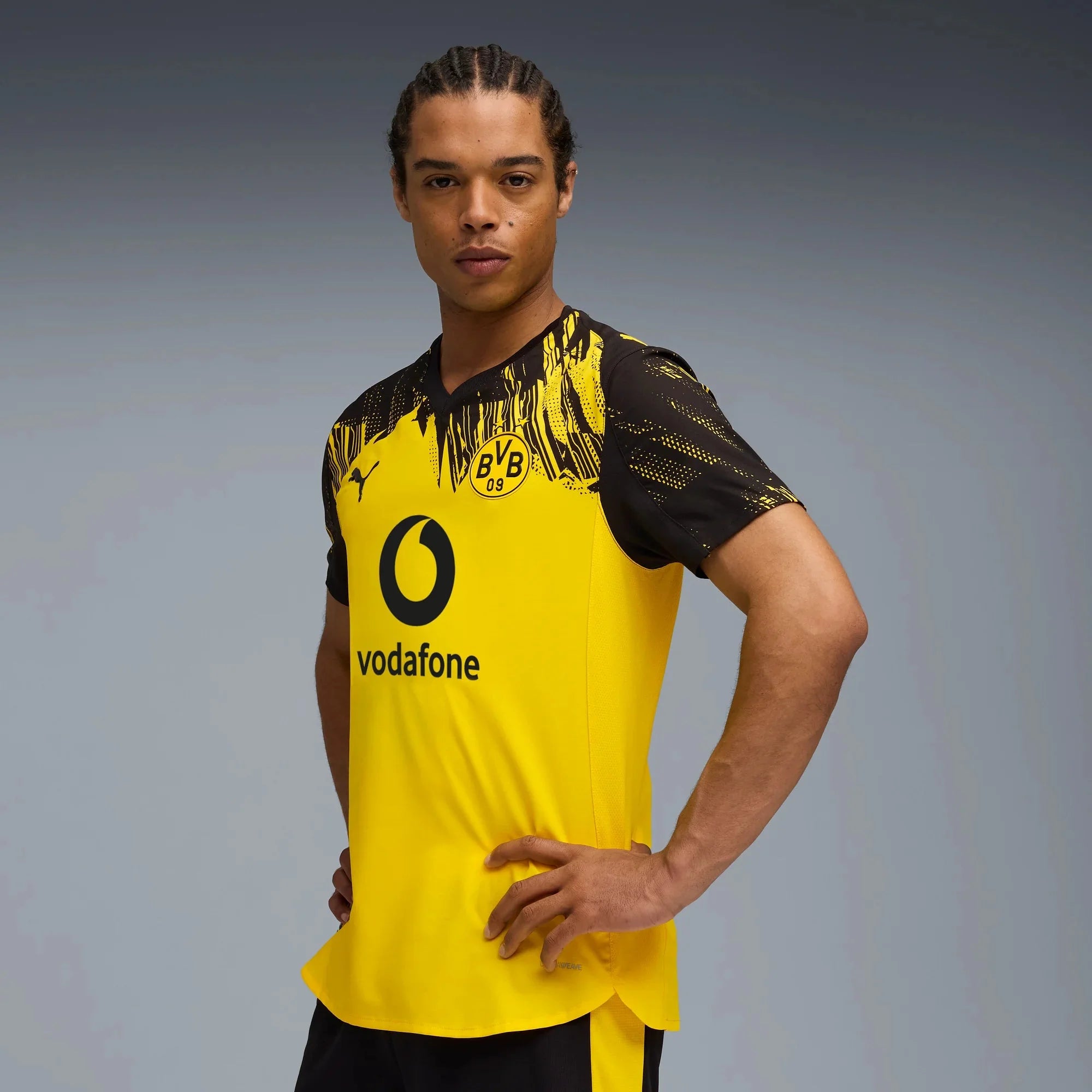Puma 2025-26 Borussia Dortmund Men's Authentic Home Soccer Jersey 3