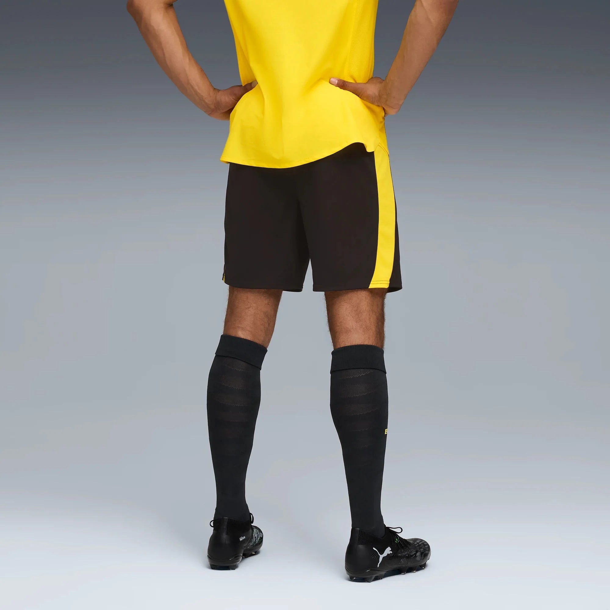 Puma 2025-26 Borussia Dortmund Men's Stadium Home Shorts 4