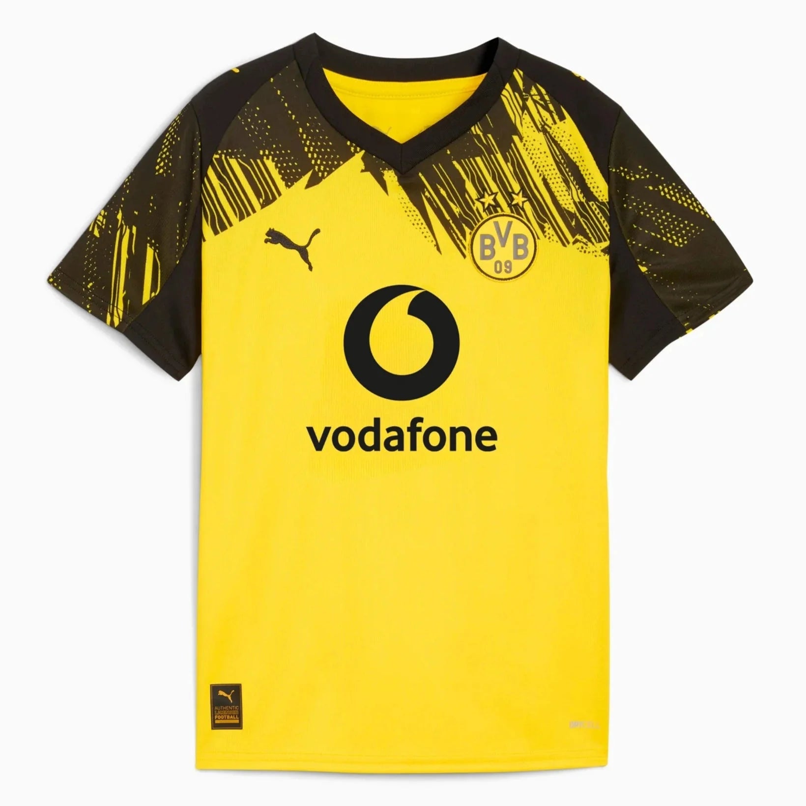 Puma 2025-26 Borussia Dortmund Youth Stadium Home Soccer Jersey 1