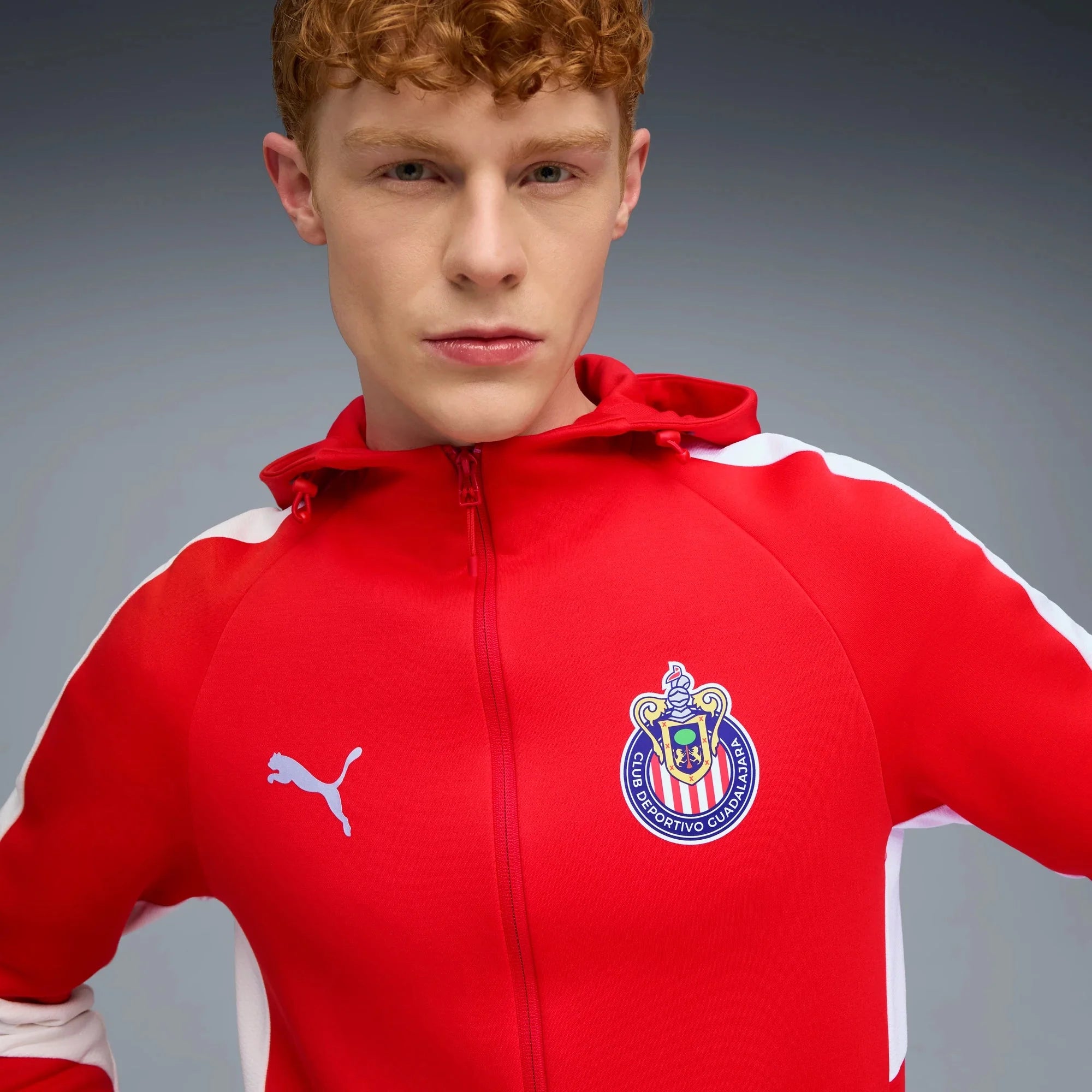 Puma 2025-26 Chivas Men's Evostripe Hooded Jacket 5