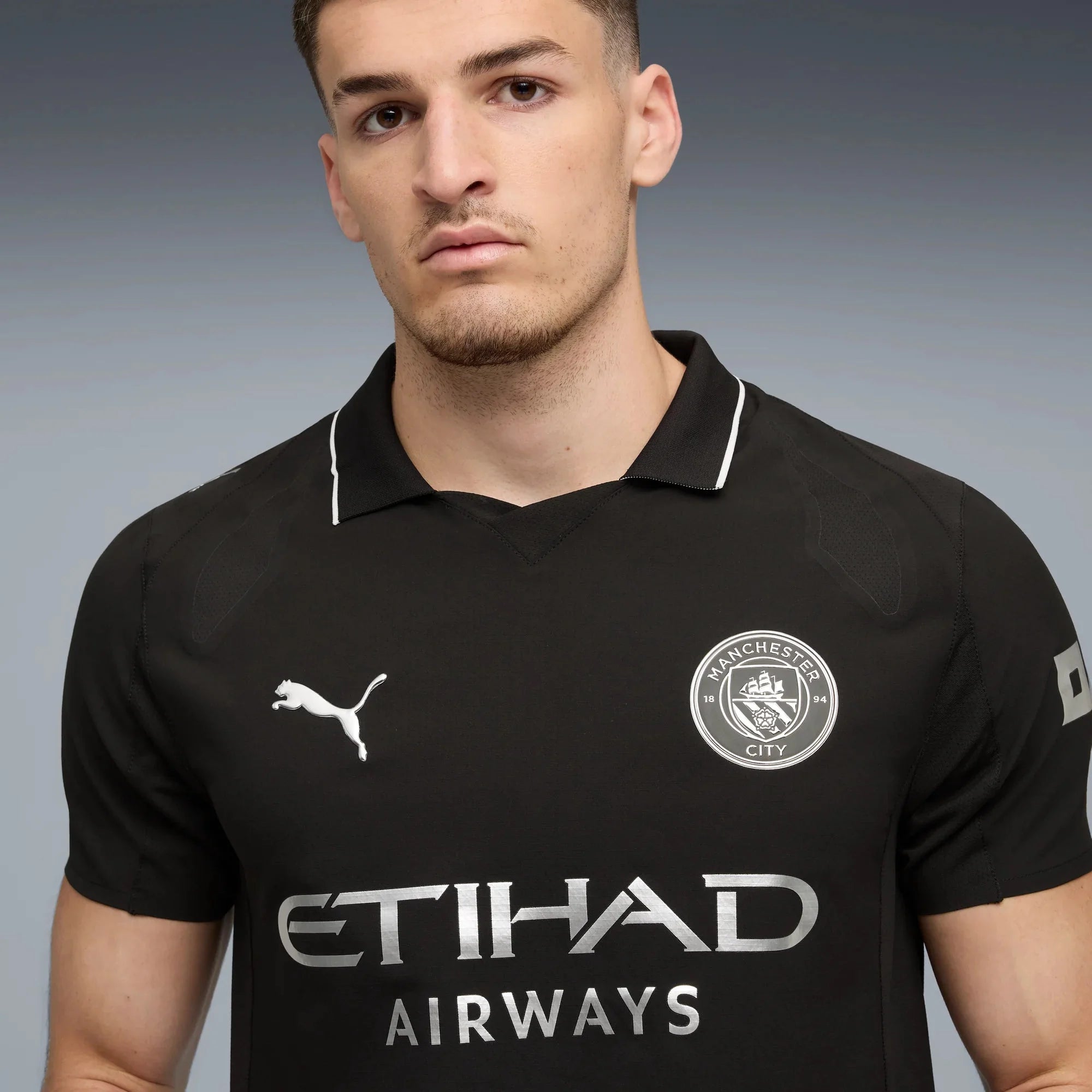 Puma 2025-26 Manchester City Men's Authentic Away Soccer Jersey 5