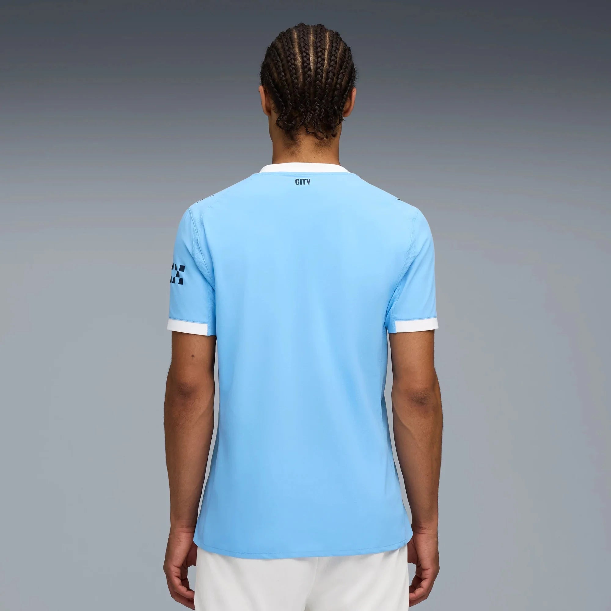 Puma 2025-26 Manchester City Men's Authentic Home Soccer Jersey 4