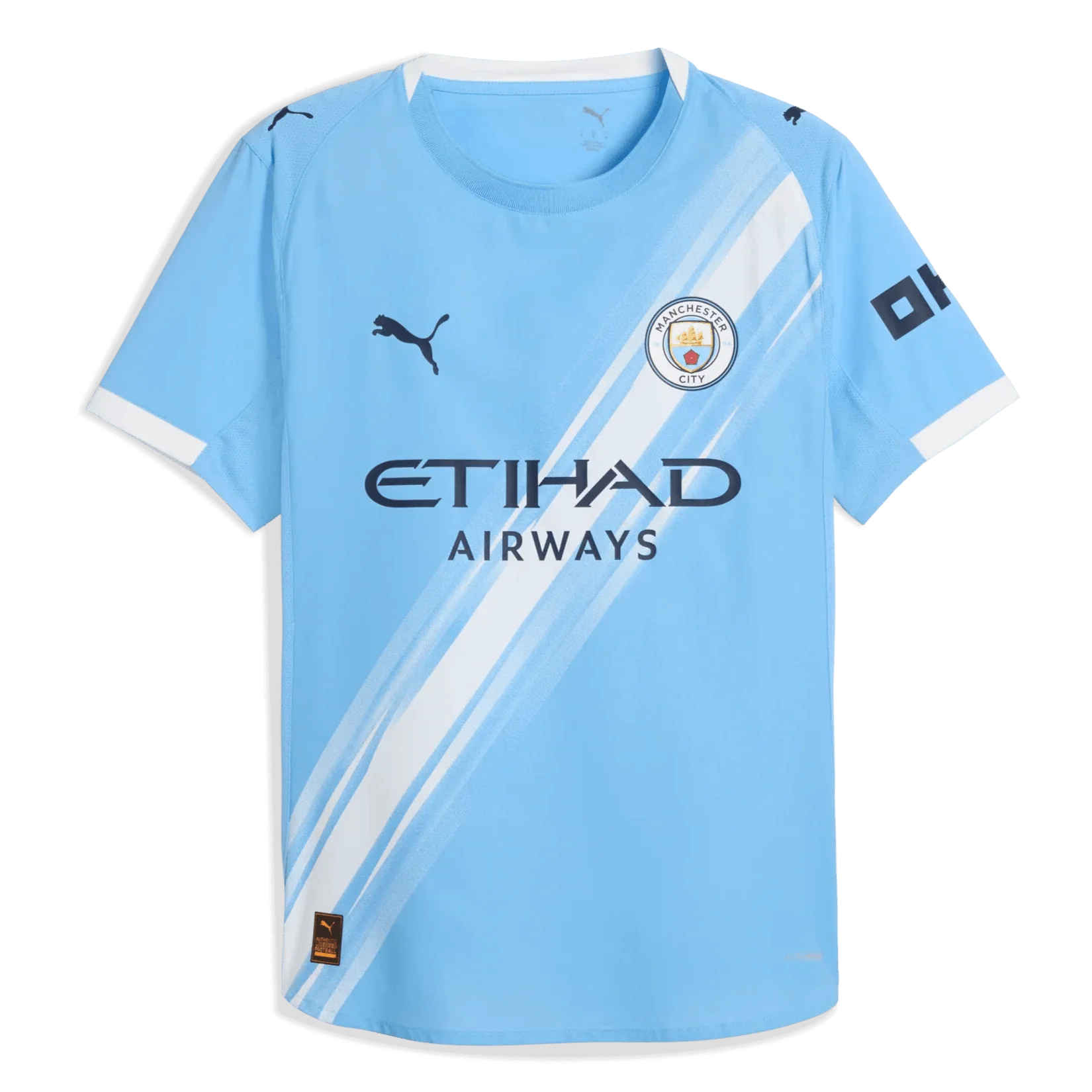 Puma 2025-26 Manchester City Men's Authentic Home Soccer Jersey 1