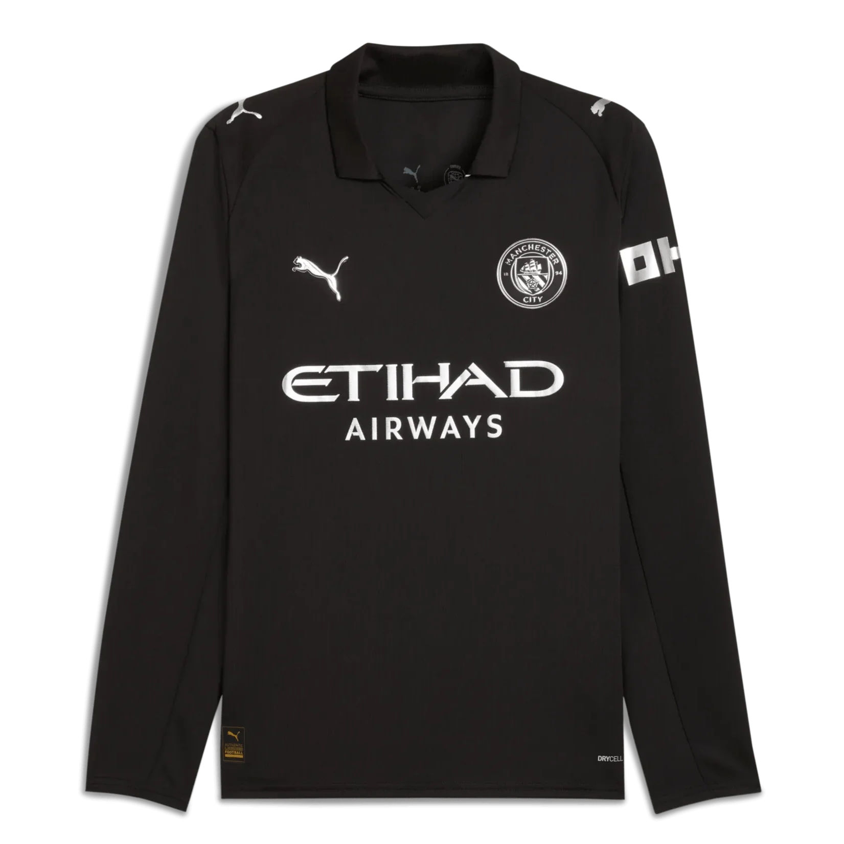 Puma 2025-26 Manchester City Men's Stadium Away Long-Sleeve Soccer Jersey 1