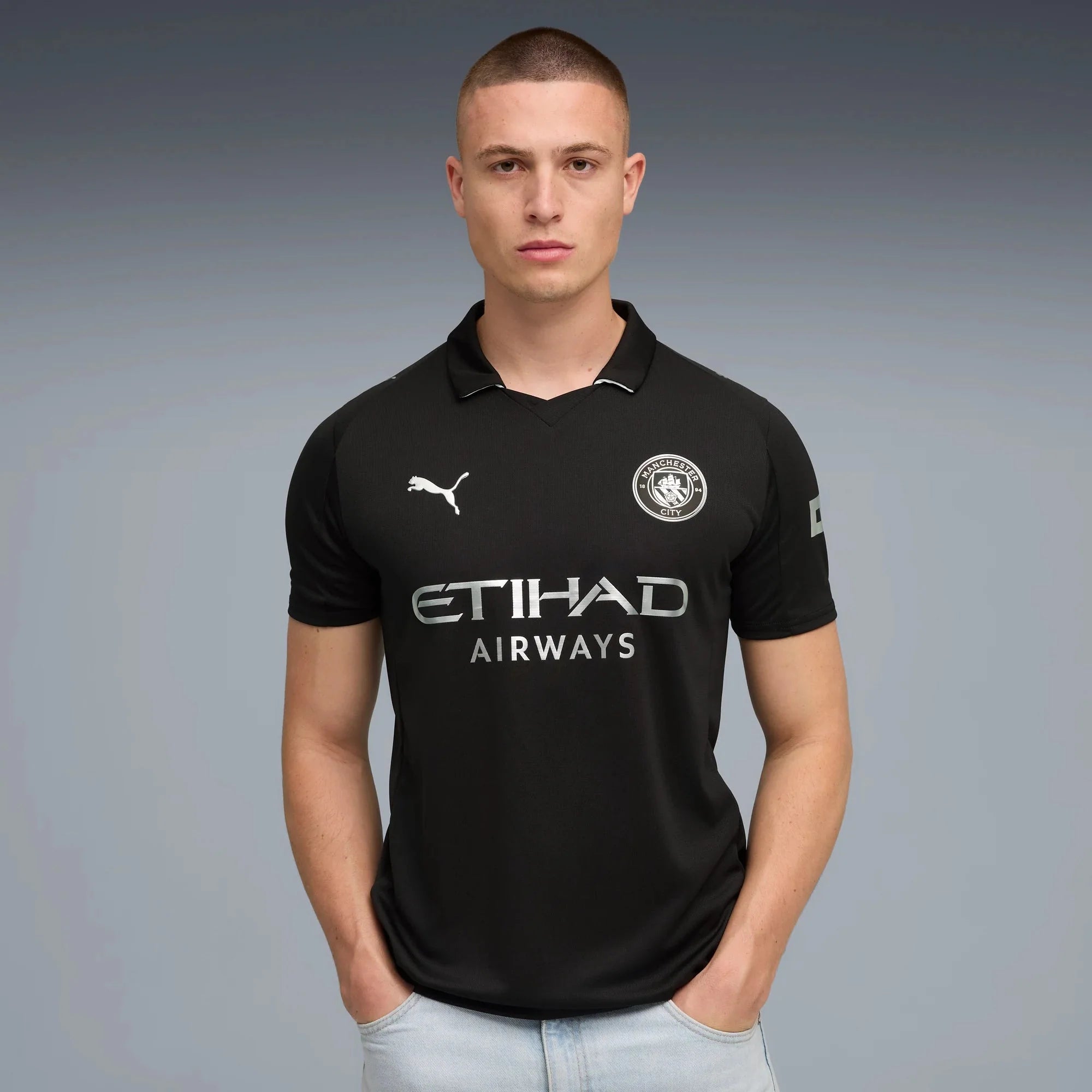 Puma 2025-26 Manchester City Men's Stadium Away Soccer Jersey 3