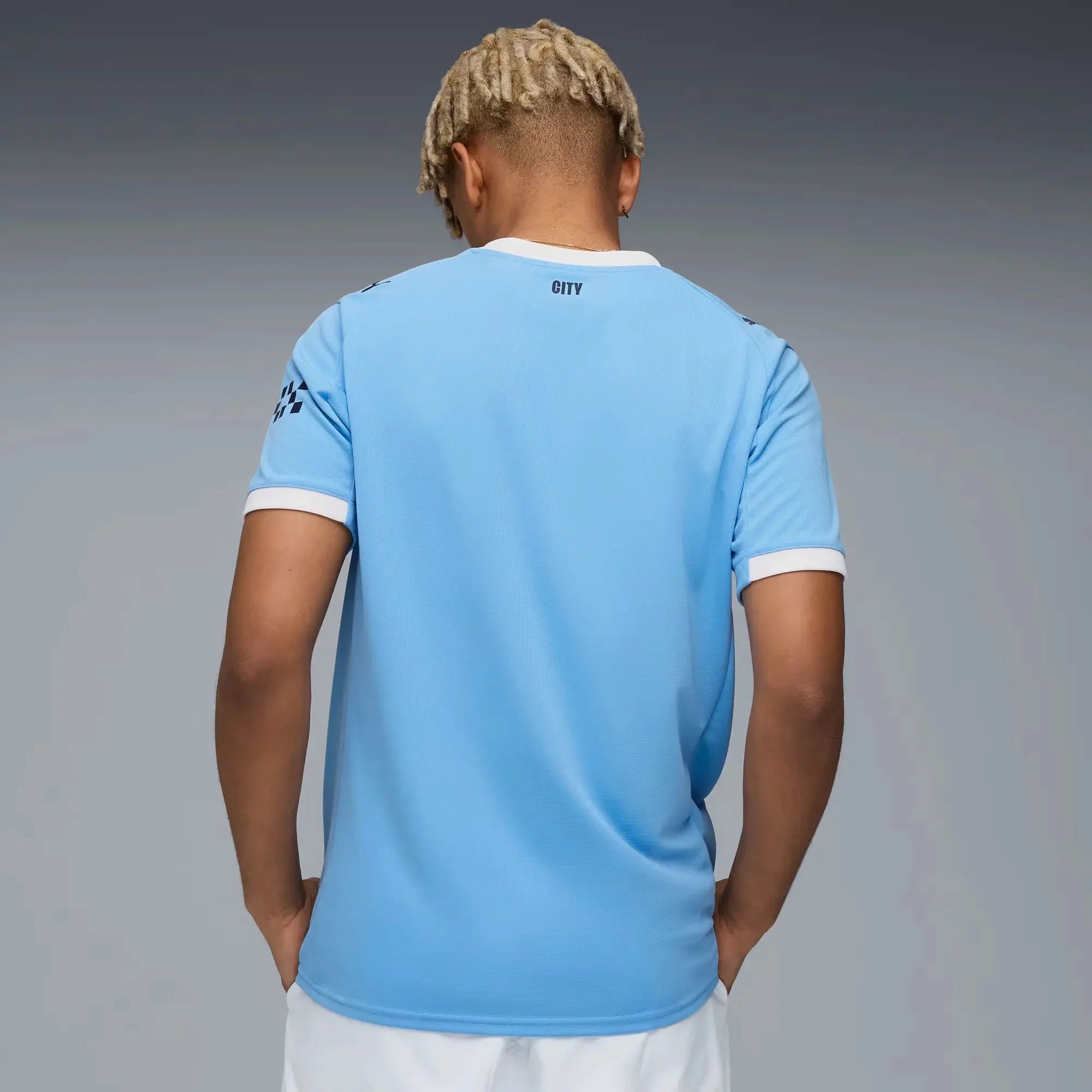 Puma 2025-26 Manchester City Men's Stadium Home Soccer Jersey 4