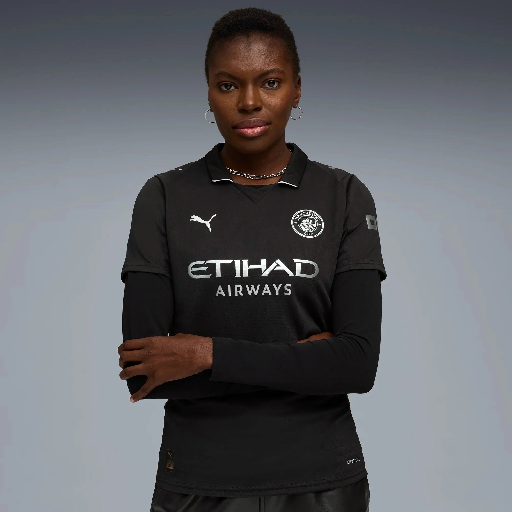 Puma 2025-26 Manchester City Women's Stadium Away Soccer Jersey 3