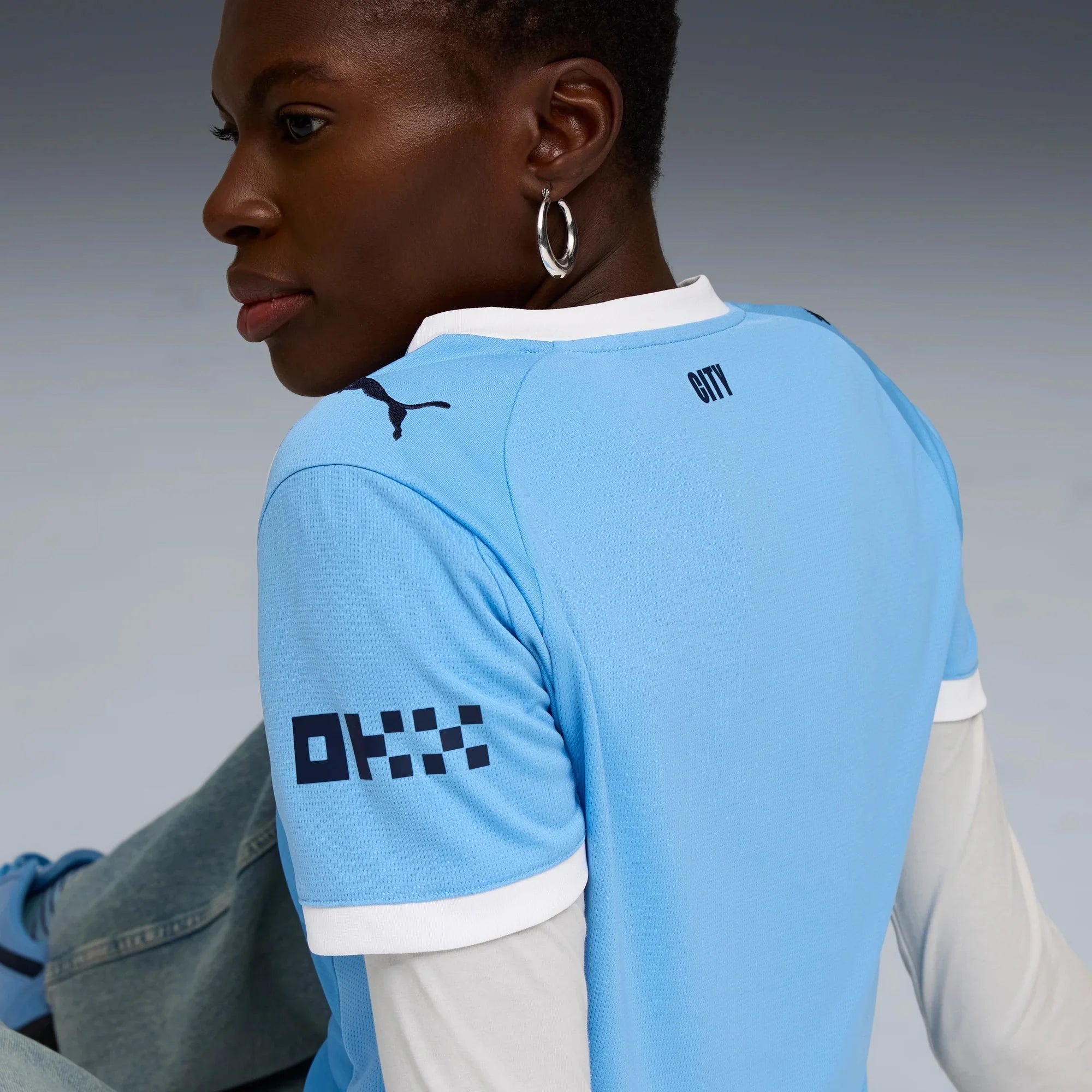 Puma 2025-26 Manchester City Women's Stadium Home Soccer Jersey 6