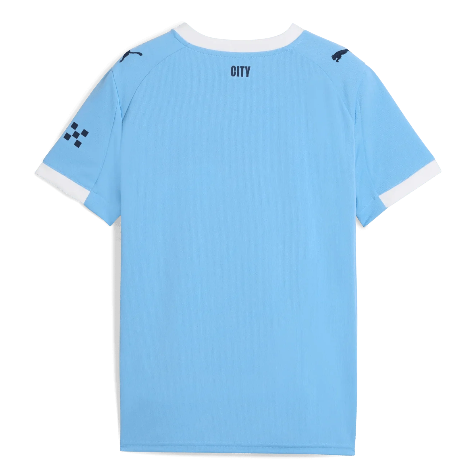 Puma 2025-26 Manchester City Youth Stadium Home Soccer Jersey 2