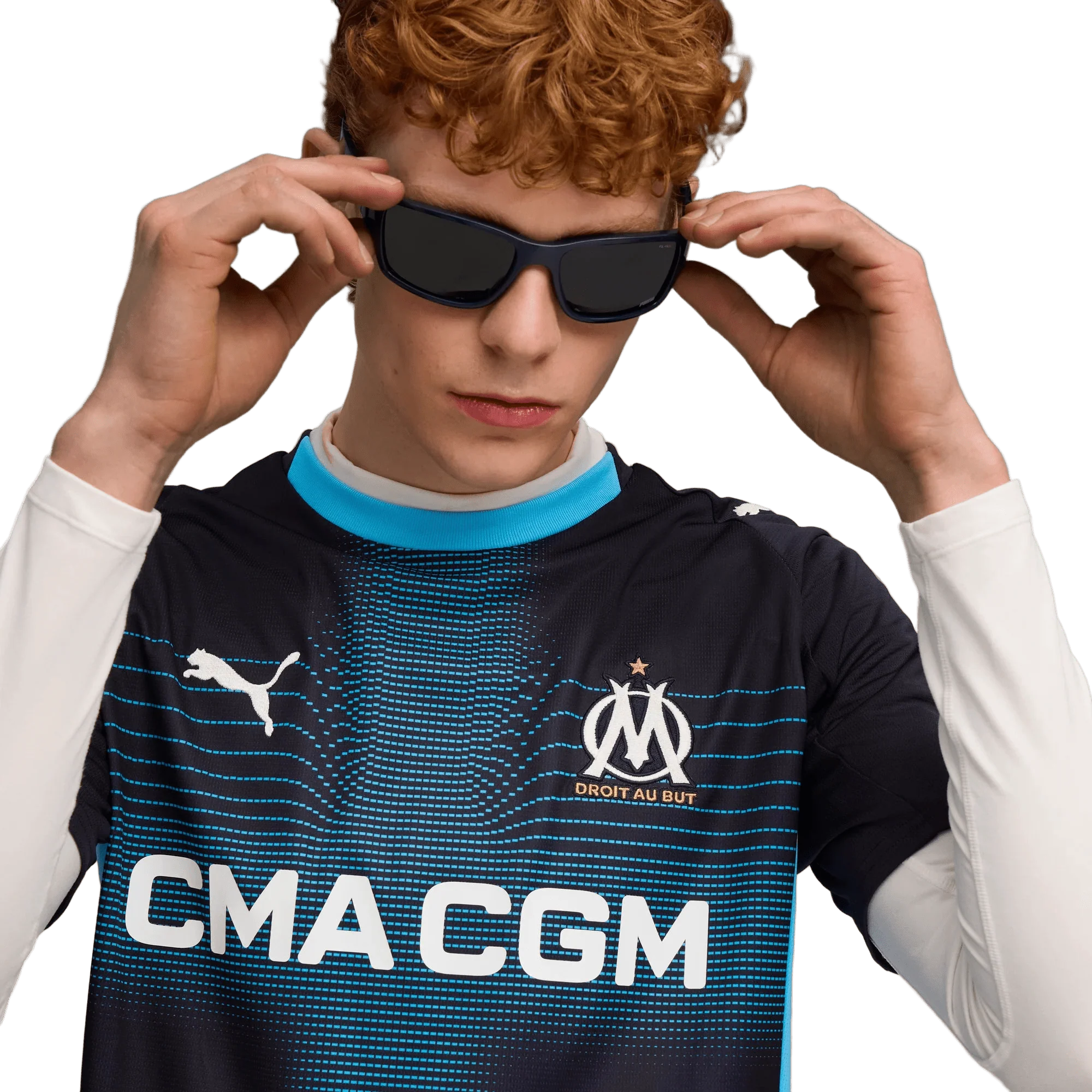 Puma 2025-26 Olympique de Marseille Men's Stadium Away Soccer Jersey 5