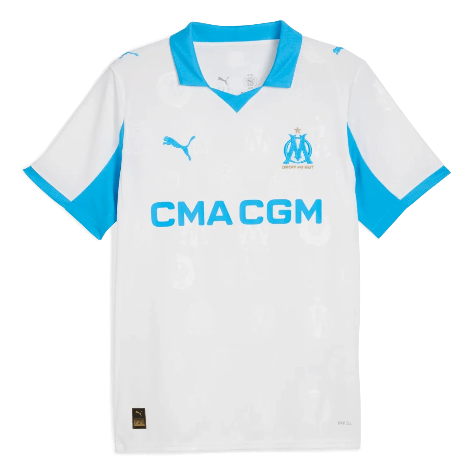 Puma 2025-26 Olympique de Marseille Men's Stadium Home Soccer Jersey 1