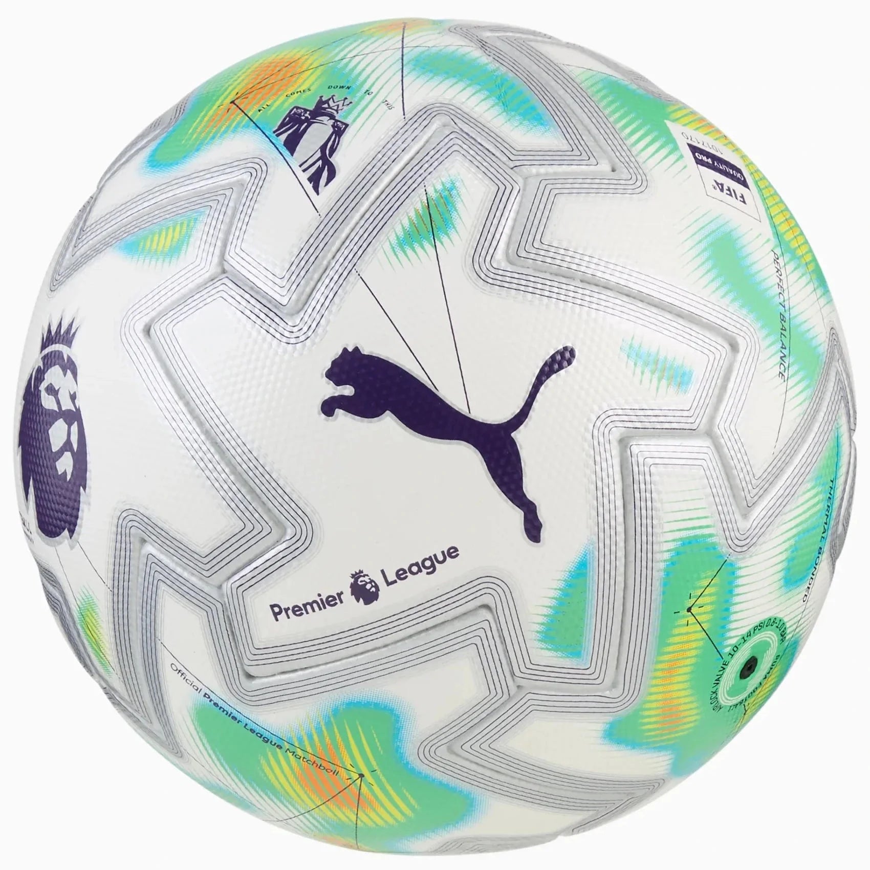 Puma 2025-26 Orbita Ultimate Premier League Thrill Soccer Ball 1