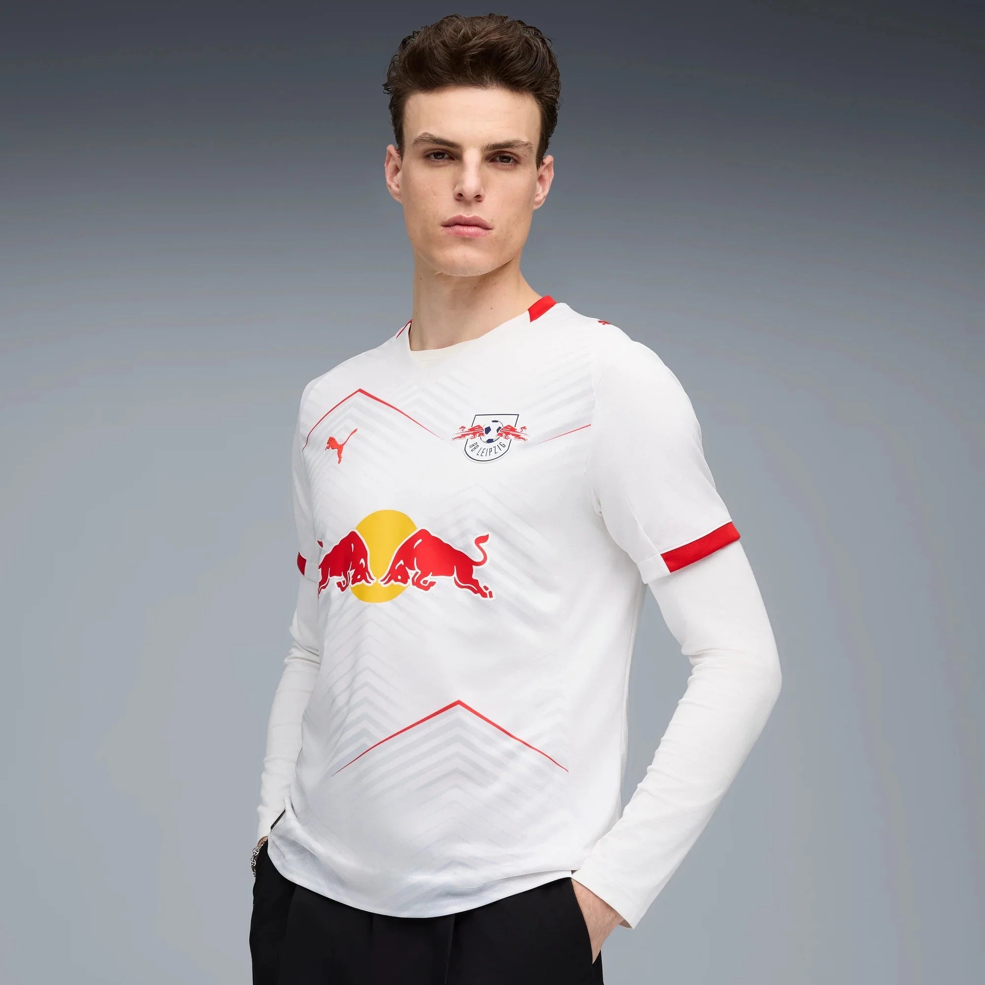 Puma 2025-26 RB Leipzig Stadium Home Soccer Jersey 3