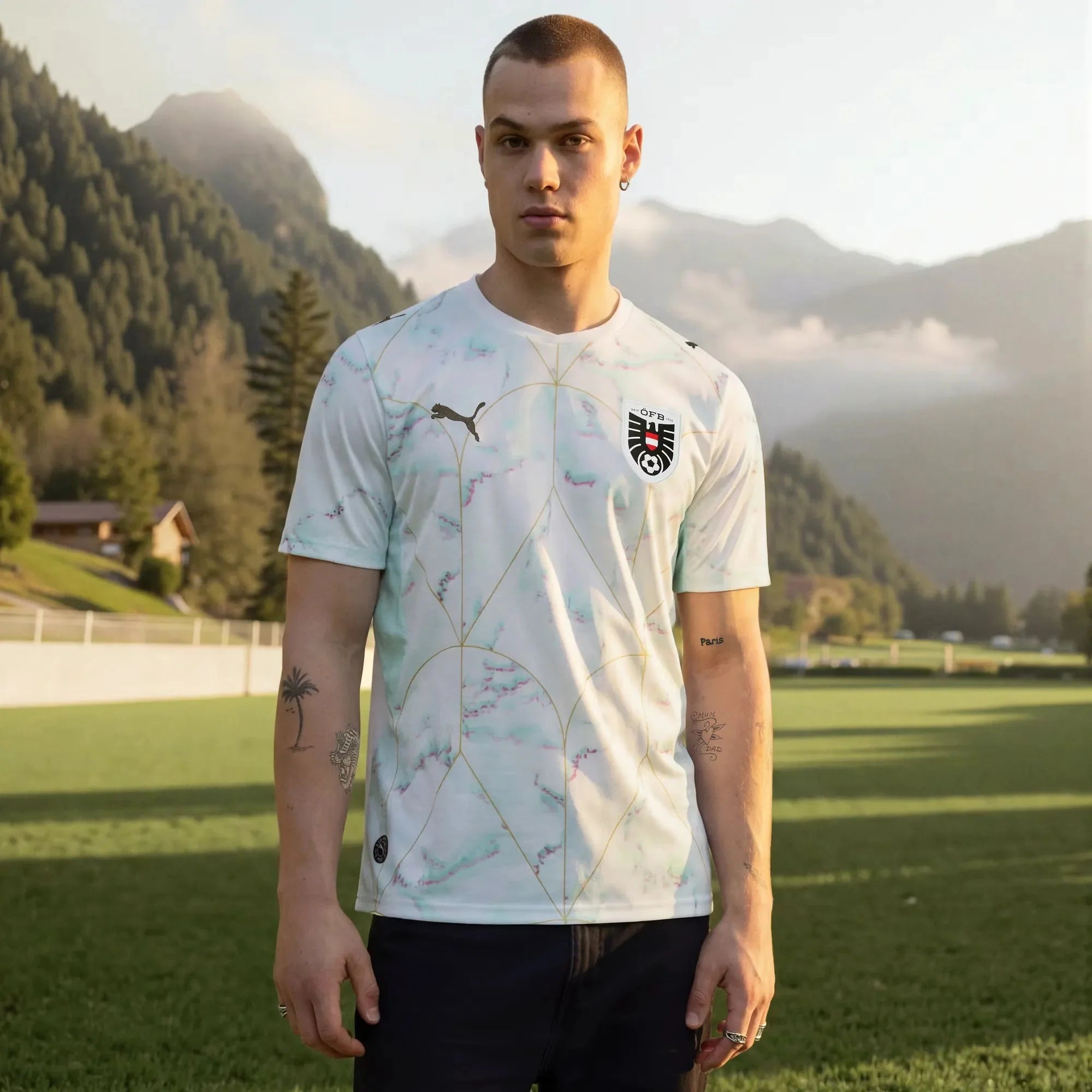 Puma 2026 Austria Men's Stadium Away Soccer Jersey 3