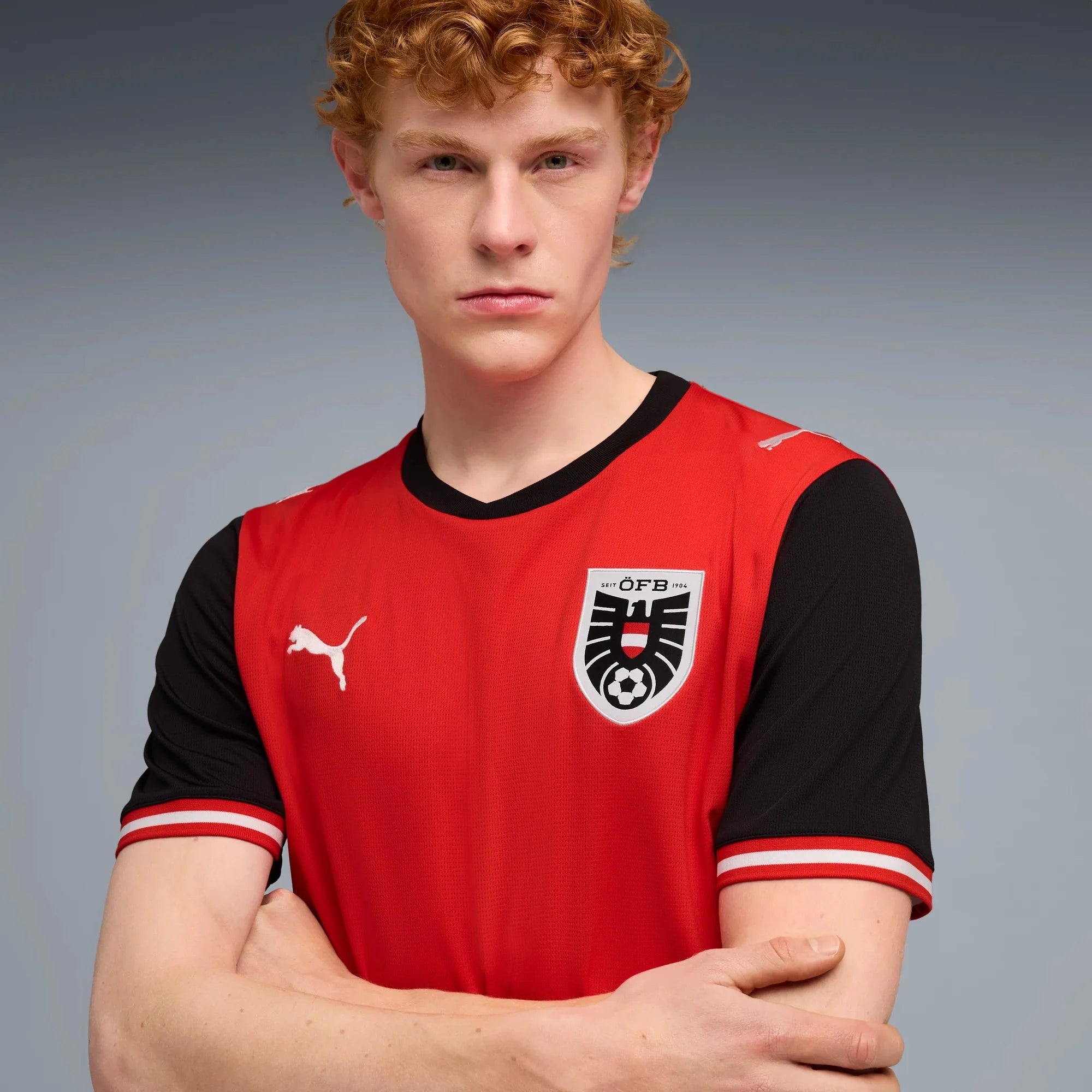 Puma 2026 Austria Men's Stadium Home Soccer Jersey 5