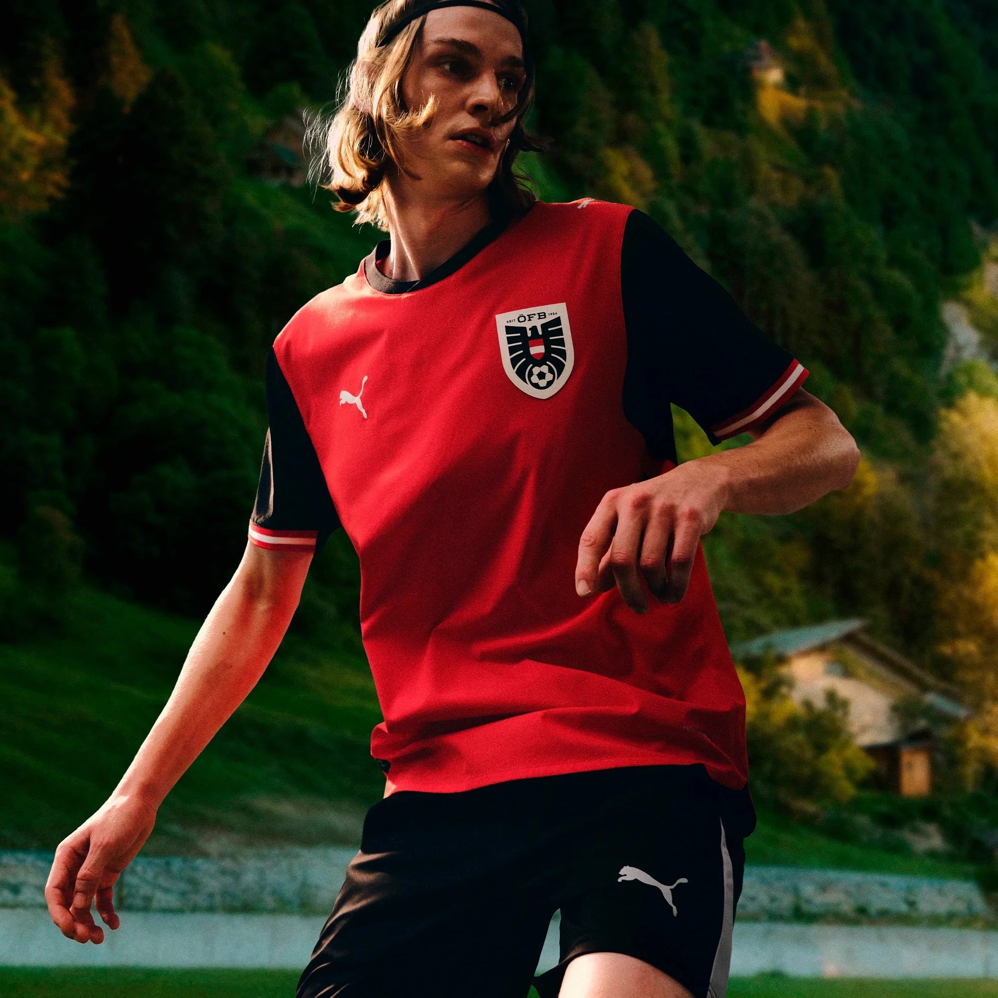 Puma 2026 Austria Men's Stadium Home Soccer Jersey 7