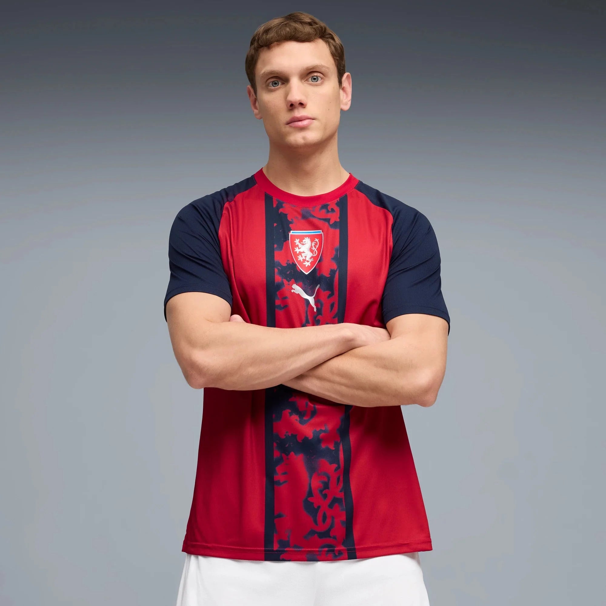 Puma 2026 Czech Republic Men's Pre-Match Soccer Jersey 3
