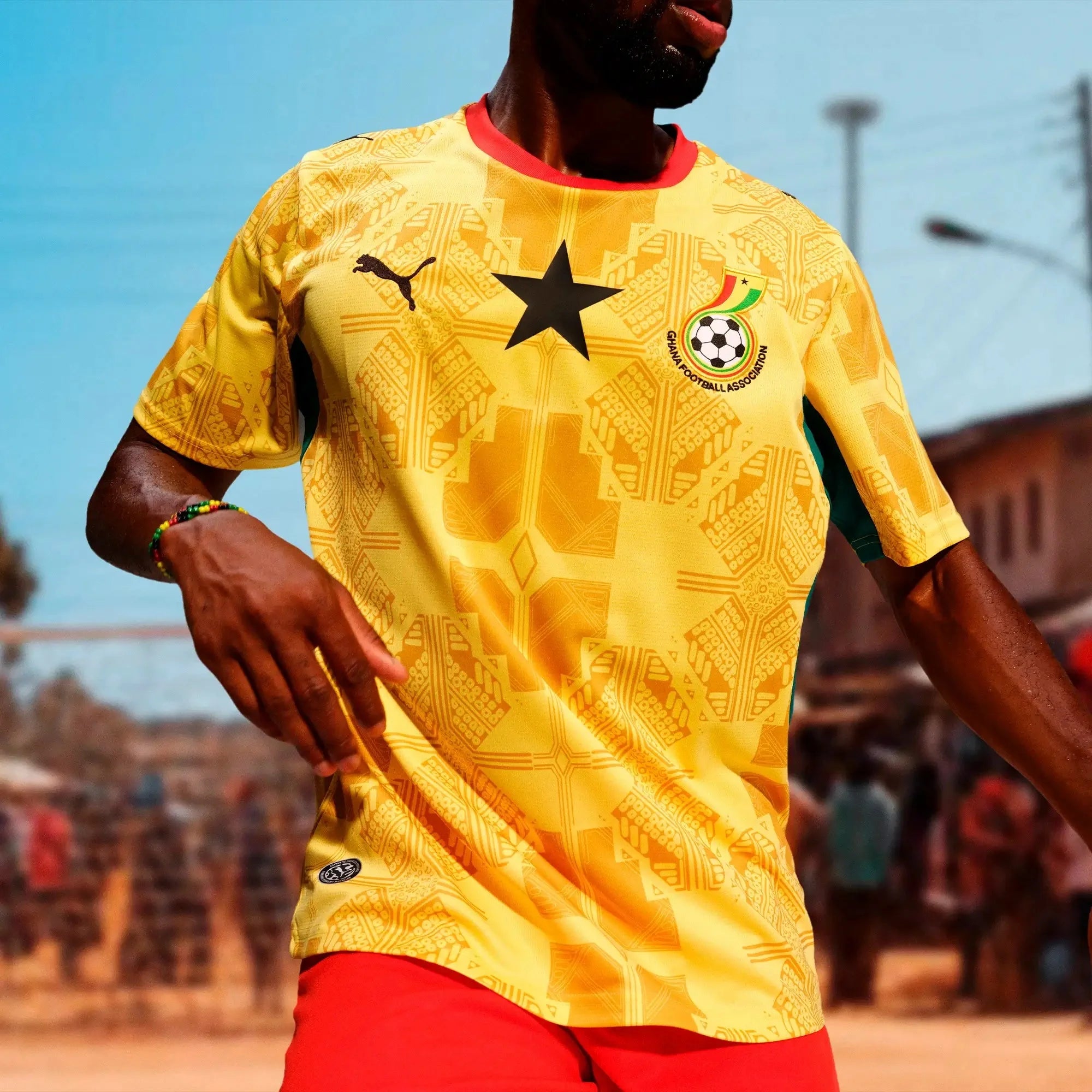 Puma 2026 Ghana Men's Stadium Away Soccer Jersey 7