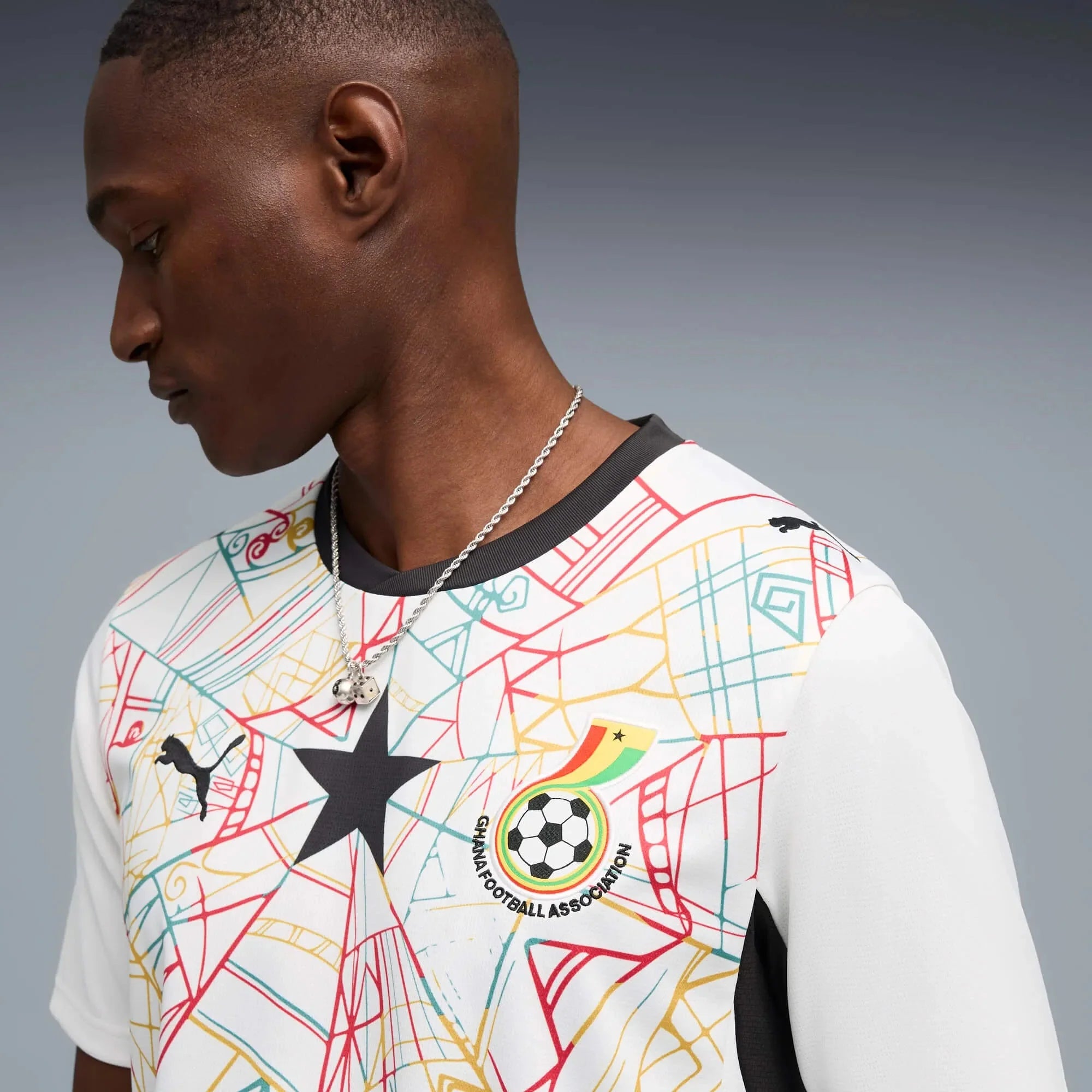 Puma 2026 Ghana Men's Stadium Home Soccer Jersey 5