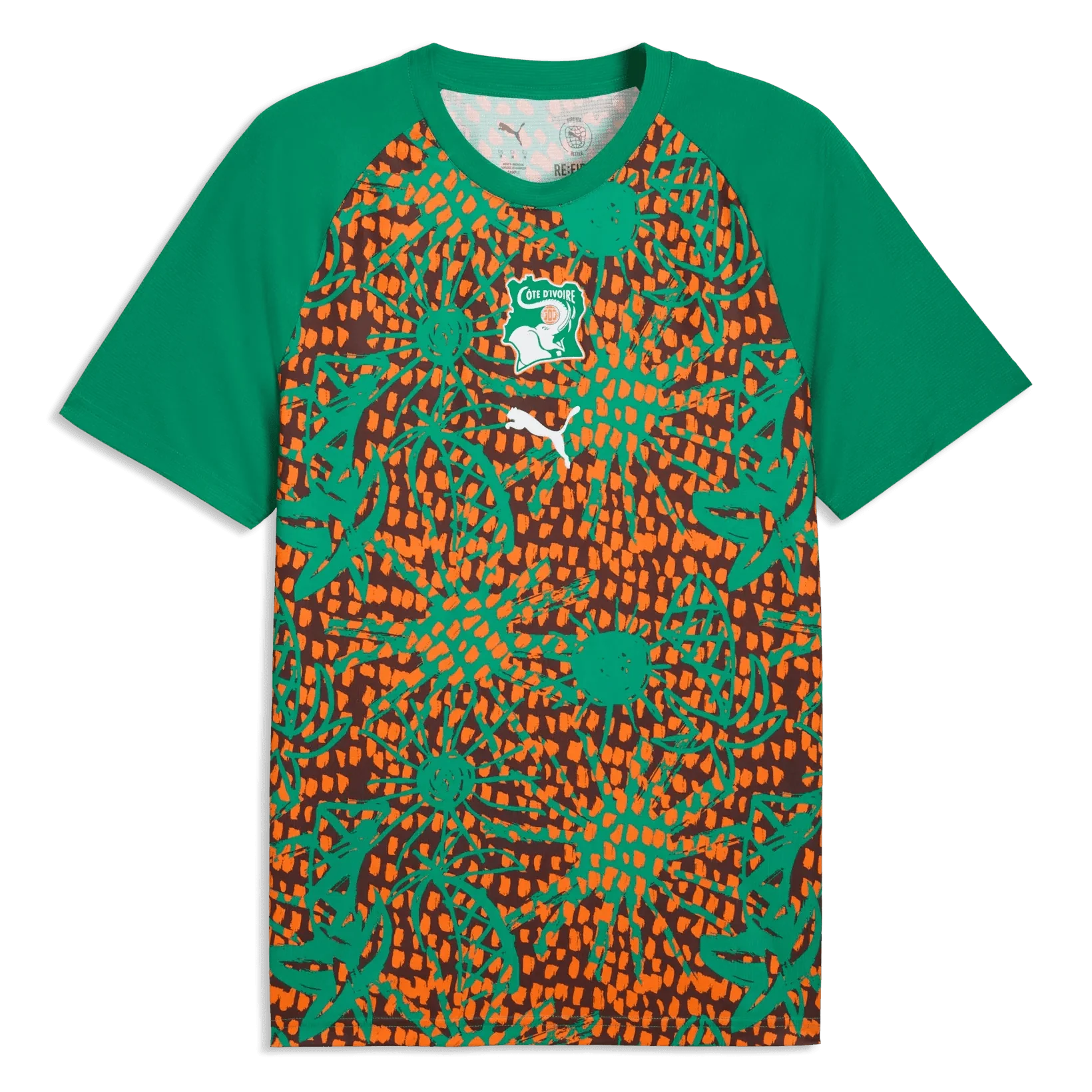 Puma 2026 Ivory Coast Men's Pre-Match Soccer Jersey 1