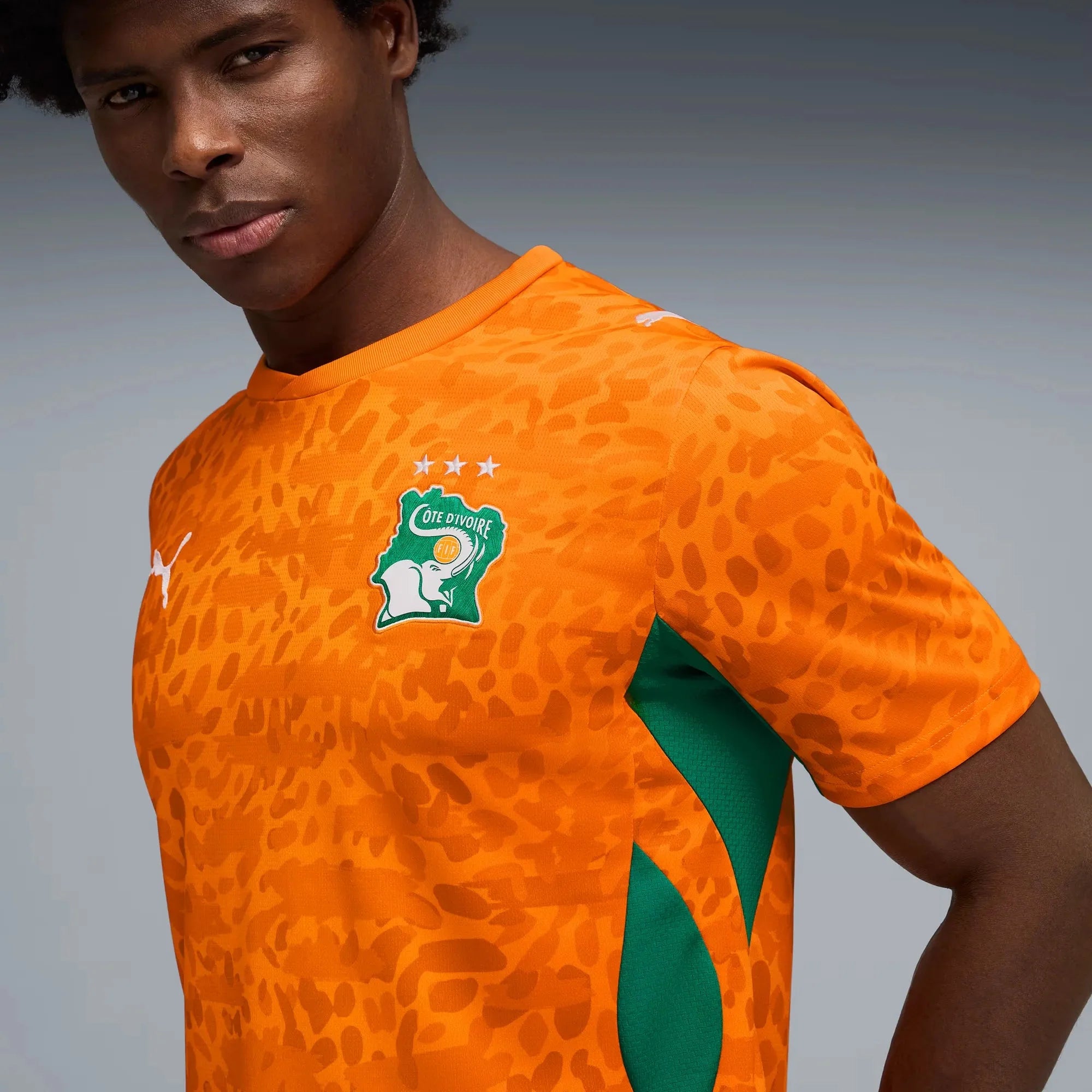 Puma 2026 Ivory Coast Men's Stadium Home Soccer Jersey 5